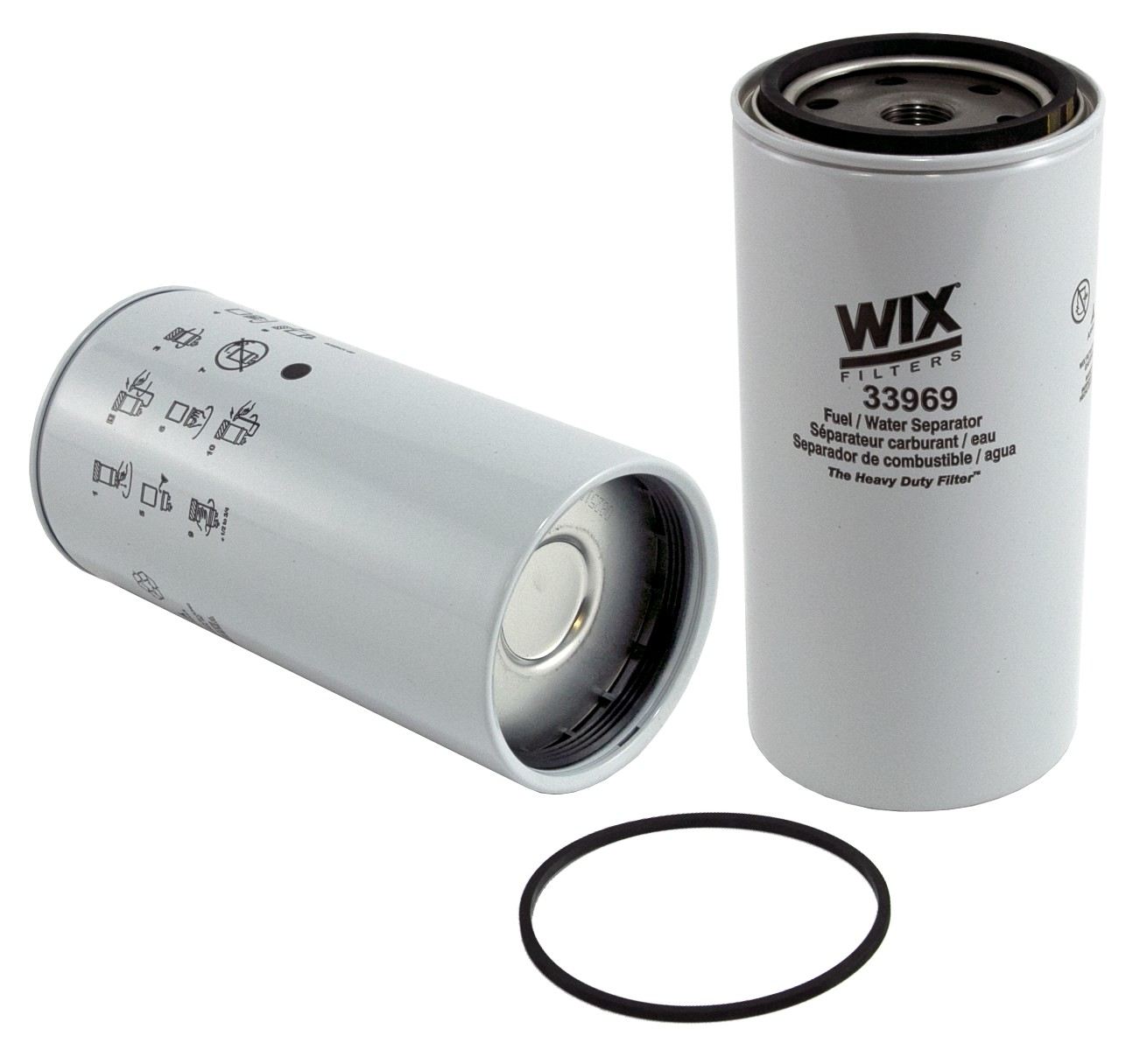 Wix Fuel Water Separator Filter  top view frsport 33969