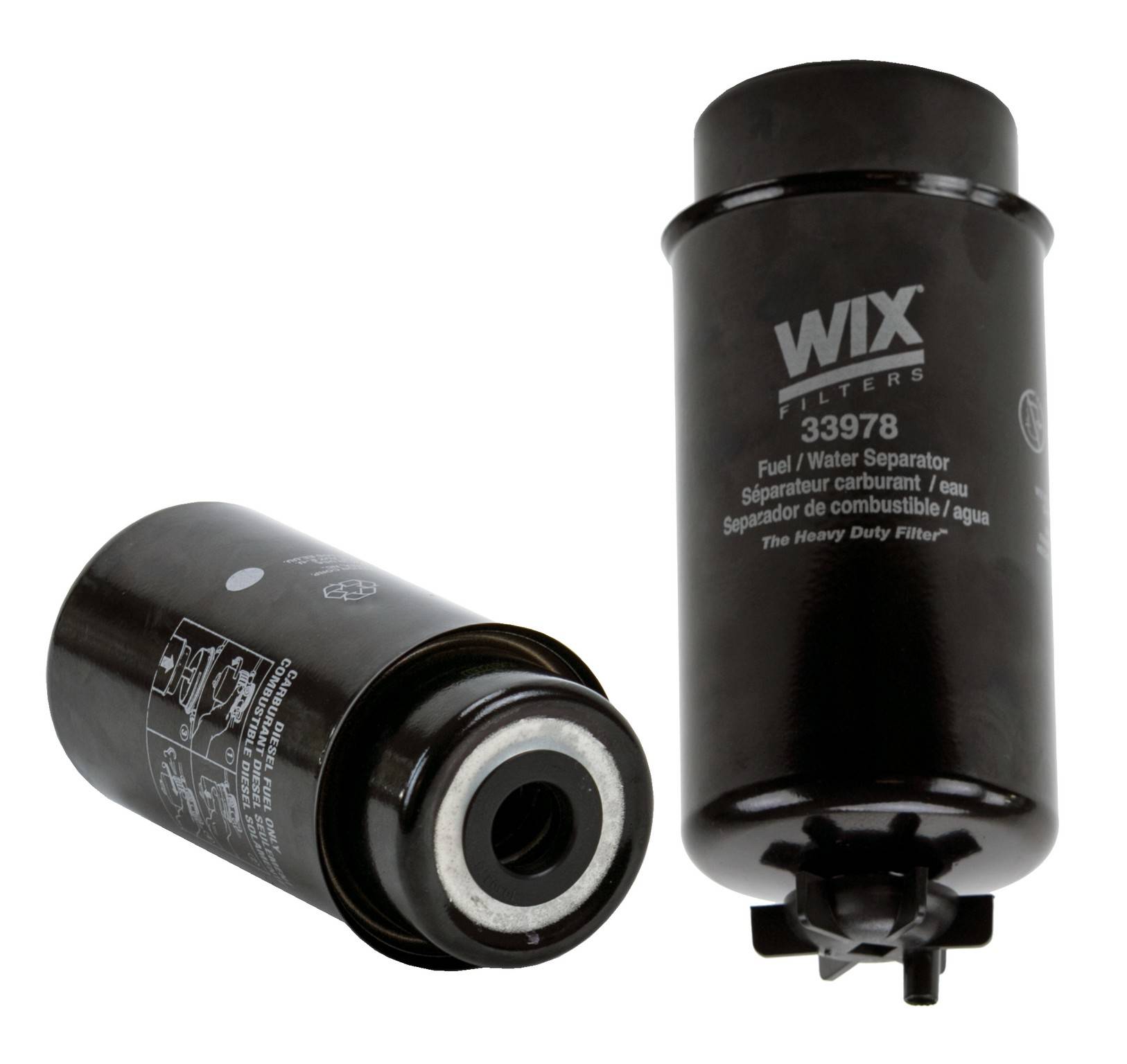 Wix Fuel Water Separator Filter  top view frsport 33978