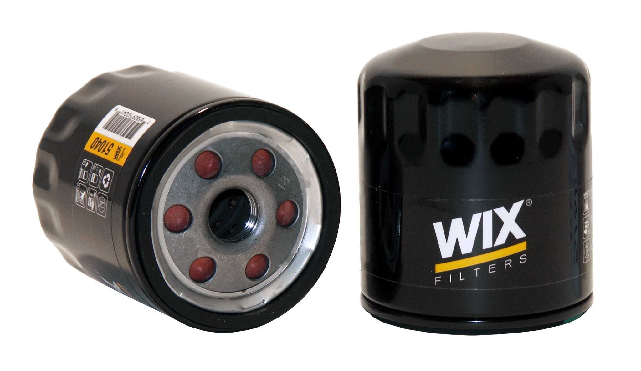 Wix Engine Oil Filter  top view frsport 51040