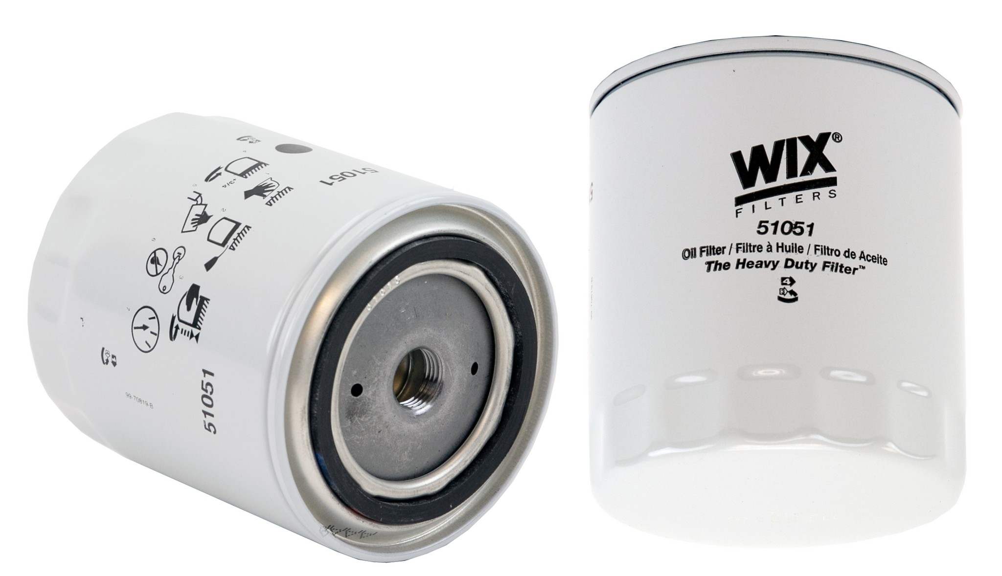 Wix Engine Oil Filter  top view frsport 51051