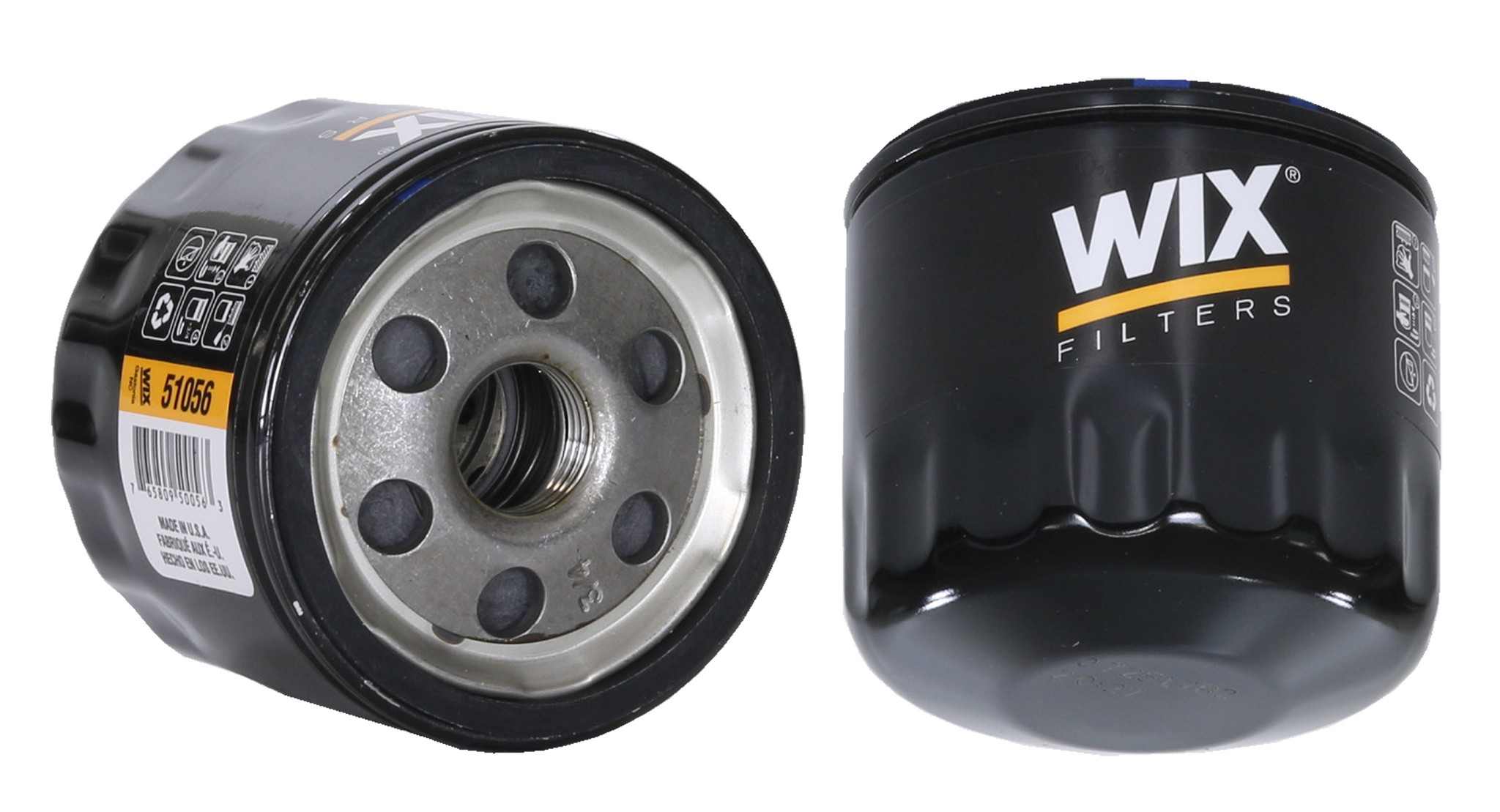 Wix Engine Oil Filter  top view frsport 51056