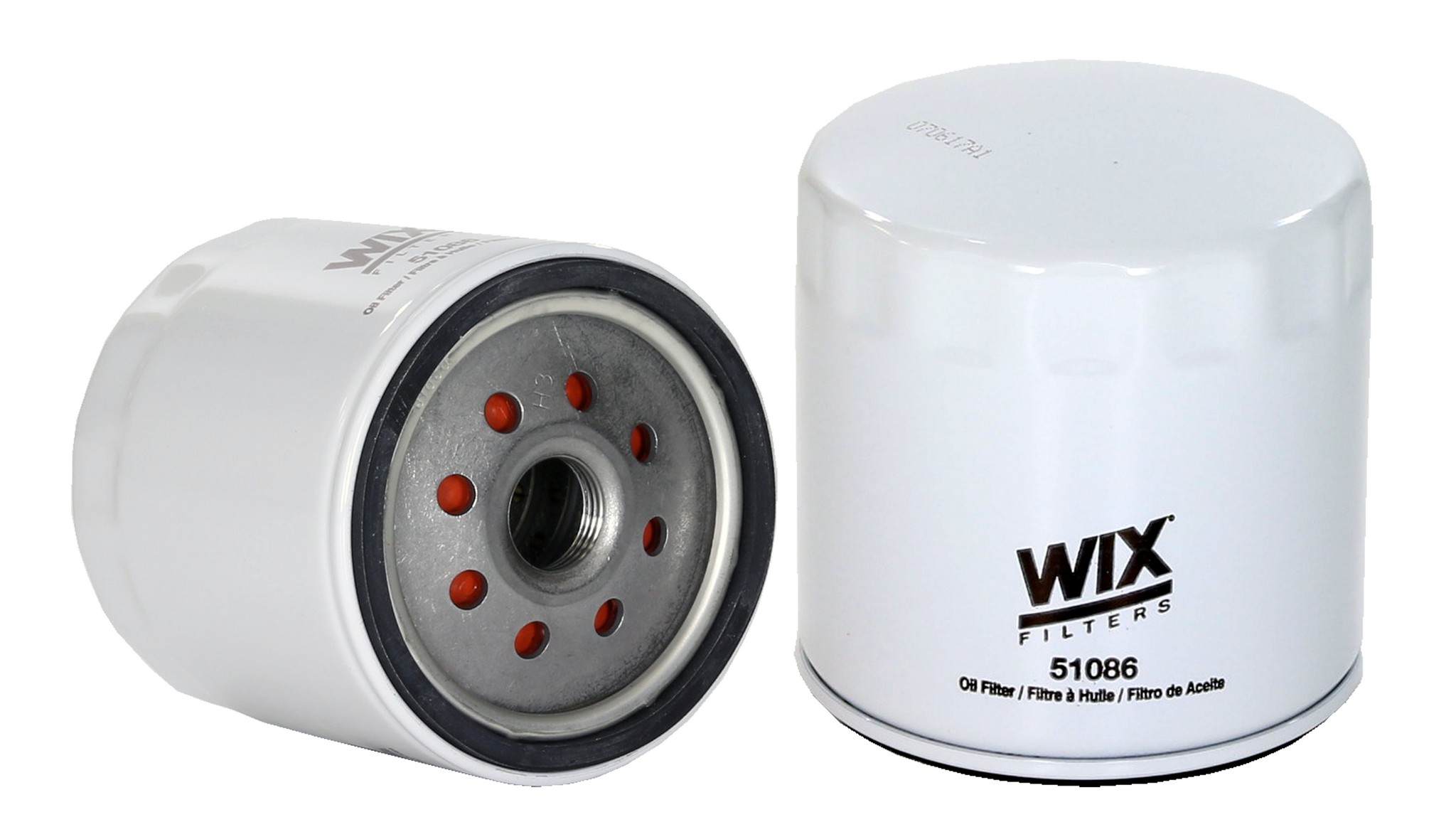 Wix Engine Oil Filter  top view frsport 51086