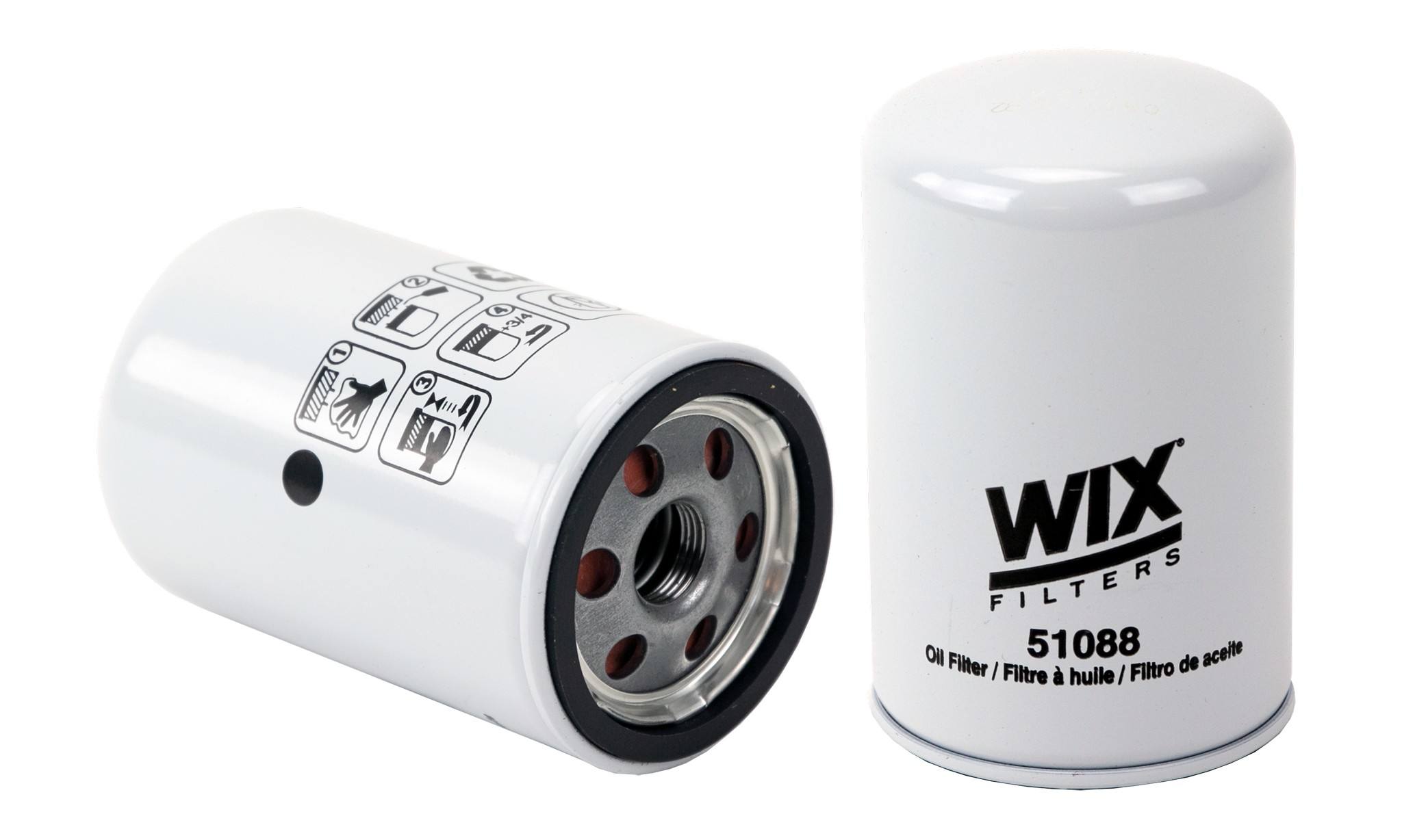 Wix Engine Oil Filter  top view frsport 51088