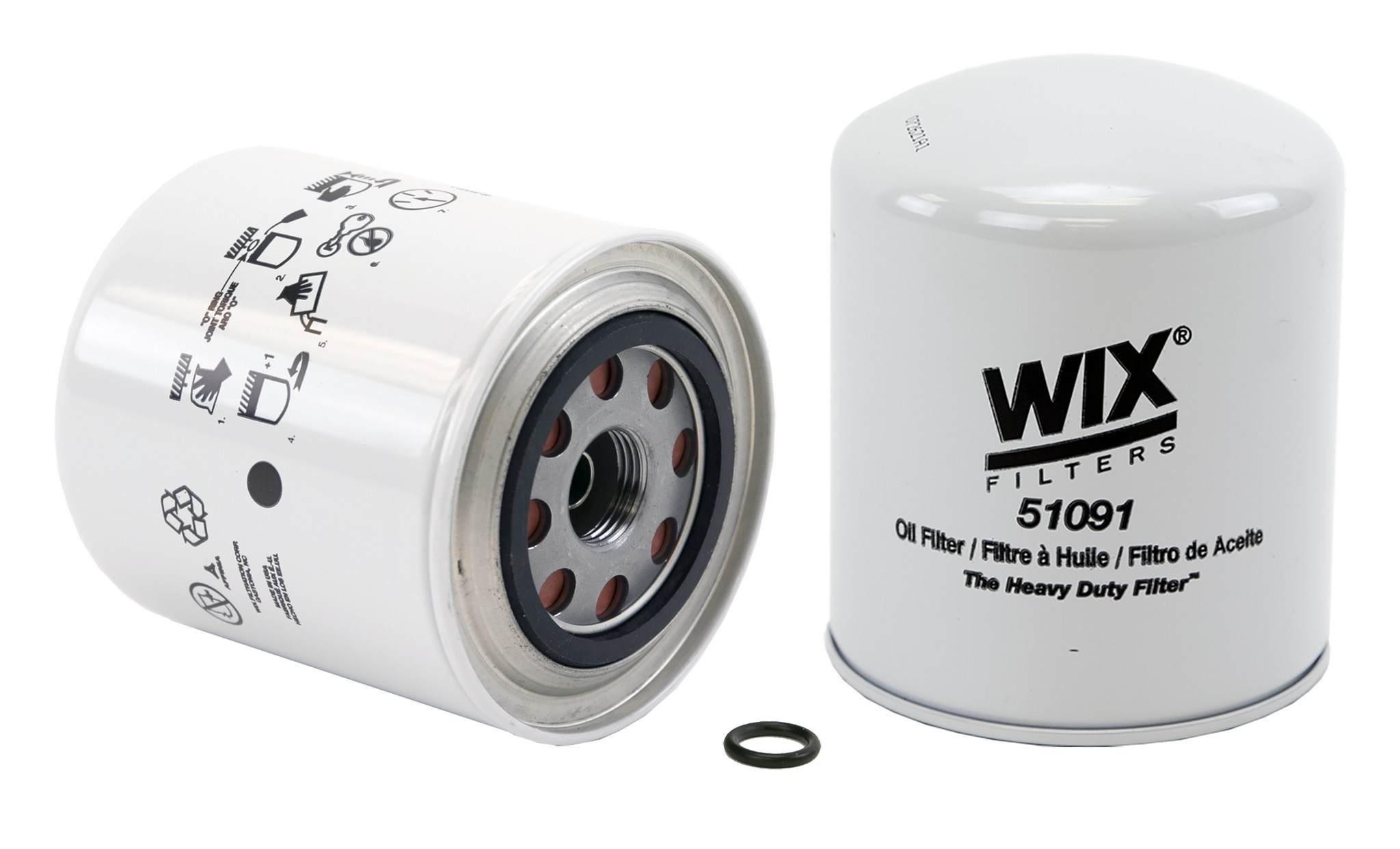 Wix Engine Oil Filter  top view frsport 51091