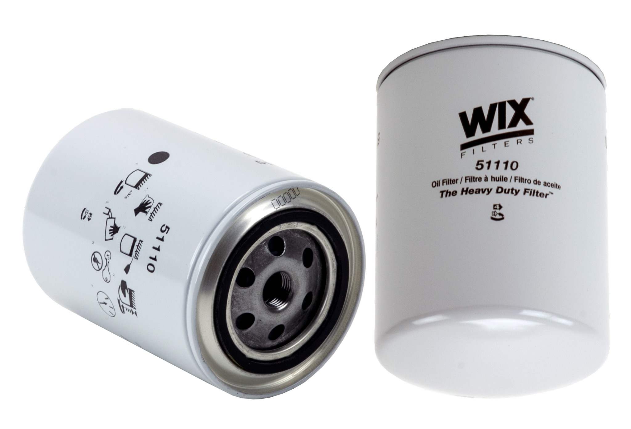 Wix Engine Oil Filter  top view frsport 51110