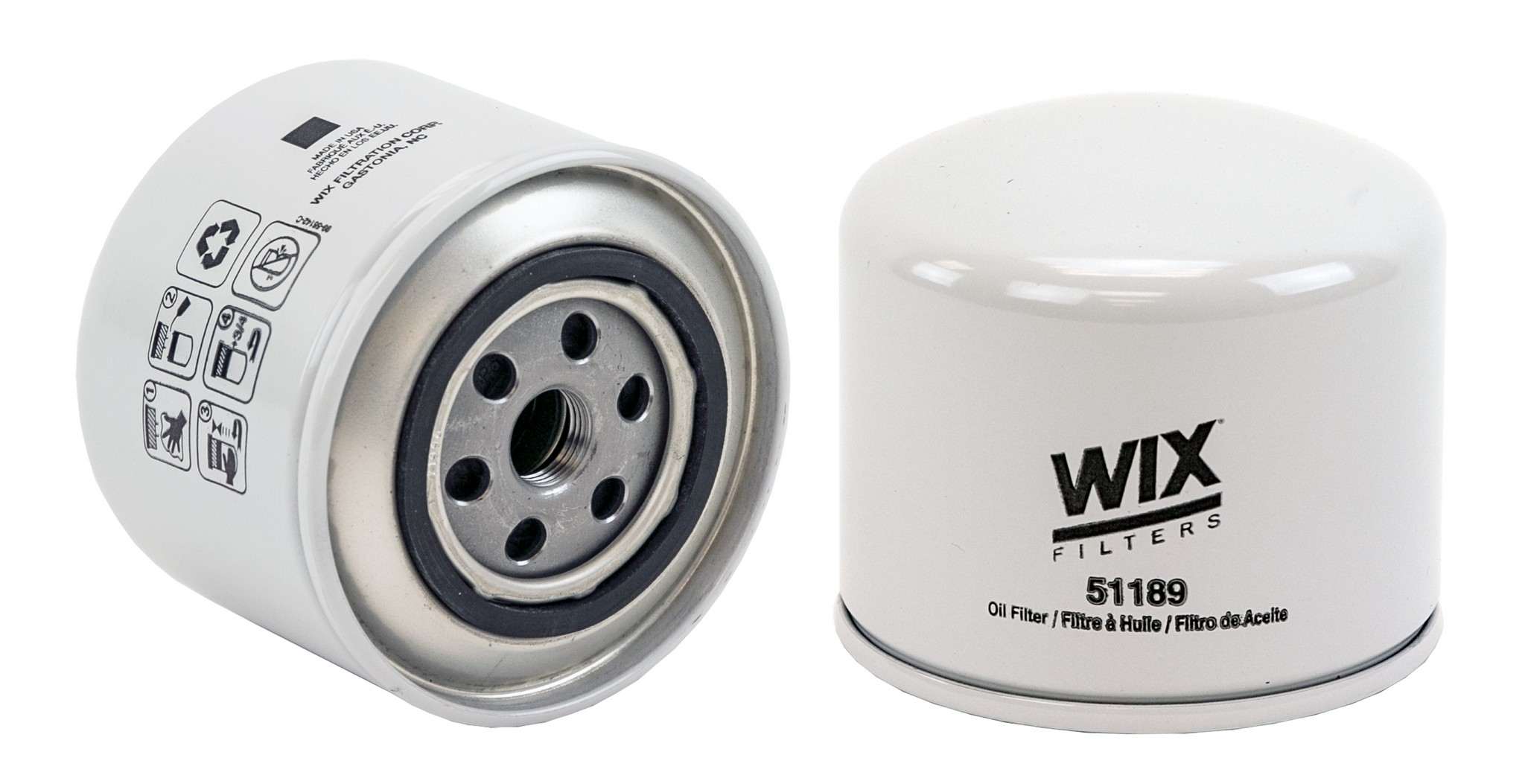 Wix Engine Oil Filter  top view frsport 51189