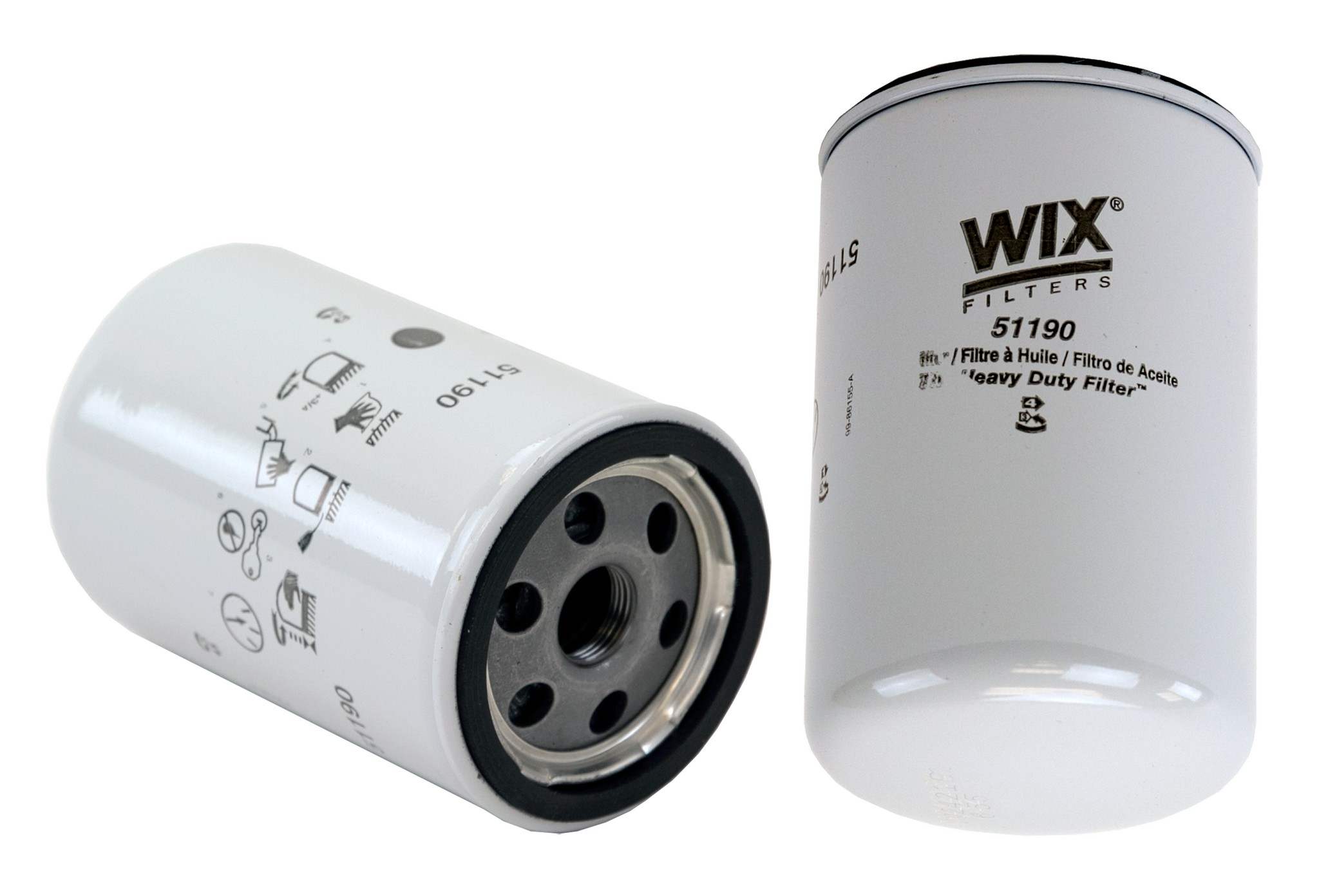 Wix Engine Oil Filter  top view frsport 51190