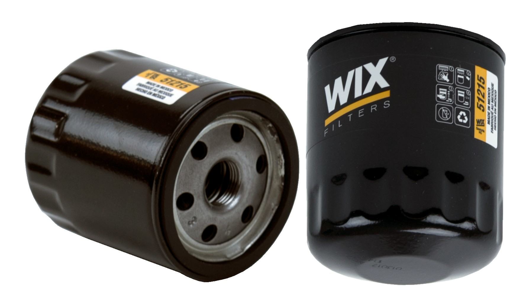 Wix Engine Oil Filter  top view frsport 51215