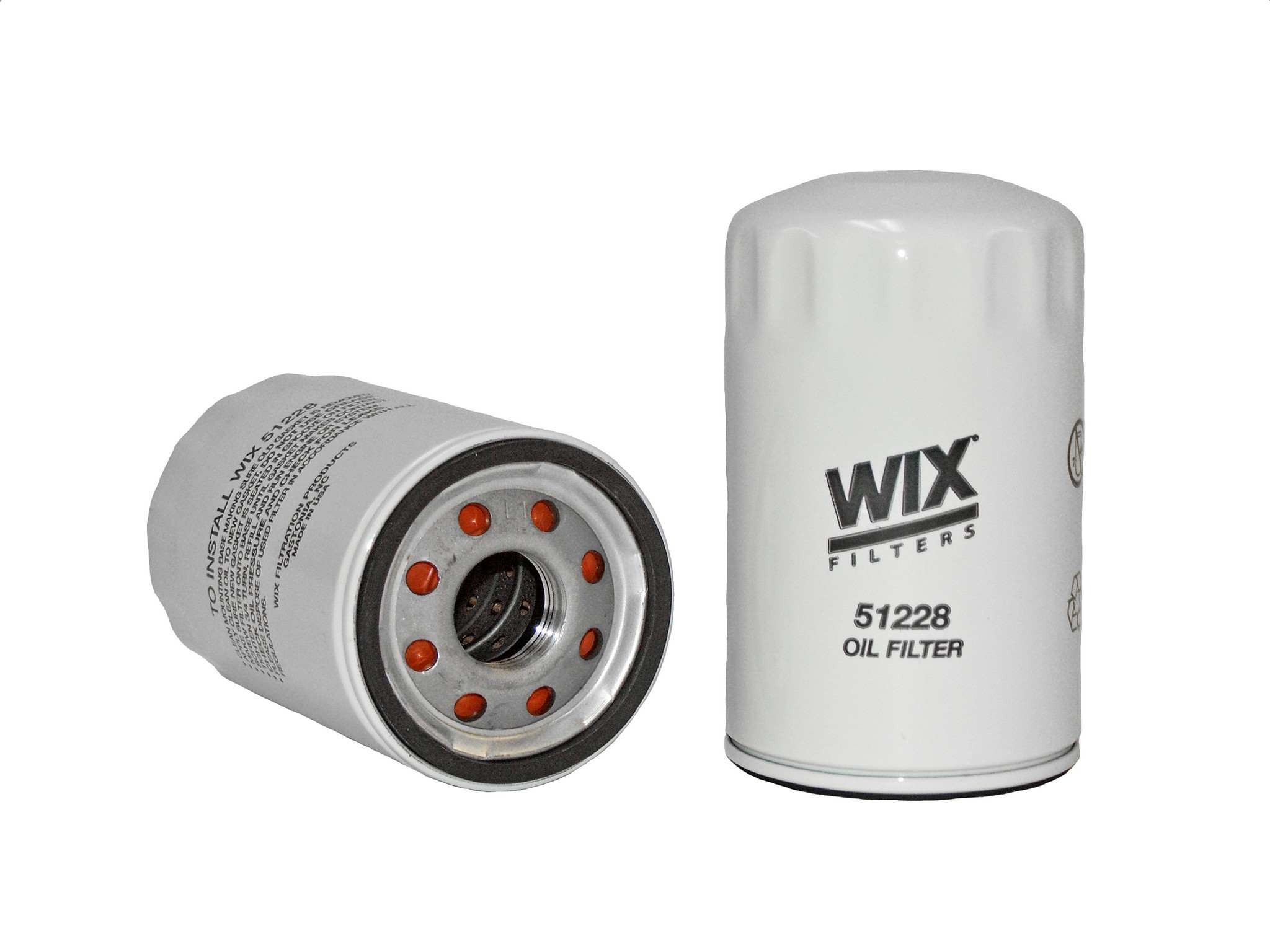 Wix Engine Oil Filter  top view frsport 51228