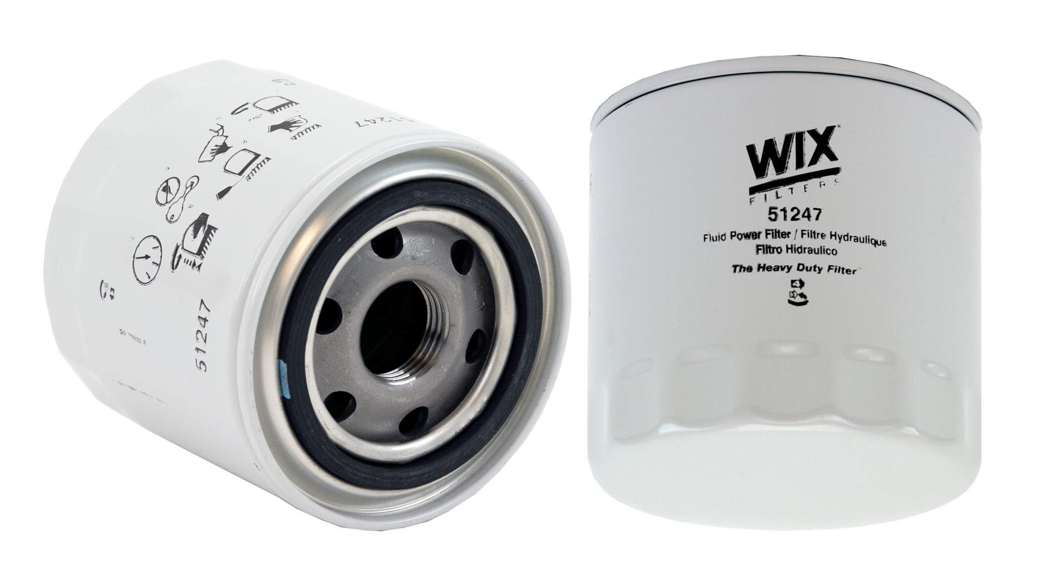 Wix Hydraulic Filter  top view frsport 51247