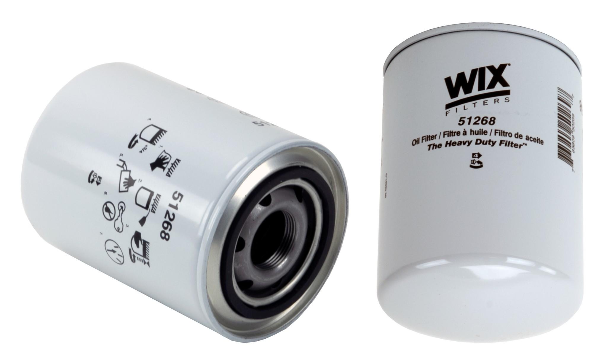 Wix Engine Oil Filter  top view frsport 51268