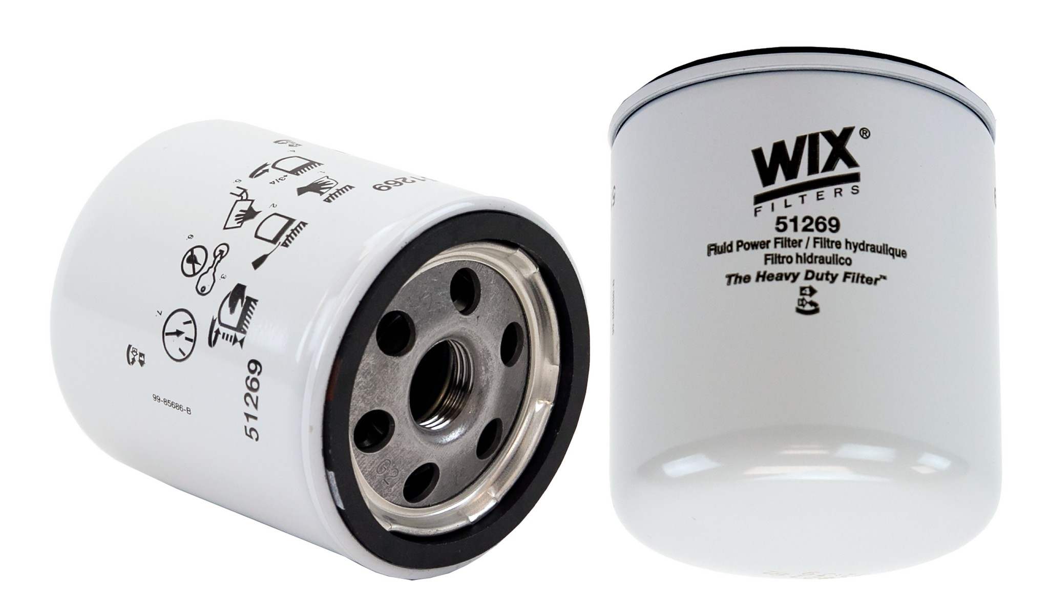 Wix Hydraulic Filter  top view frsport 51269