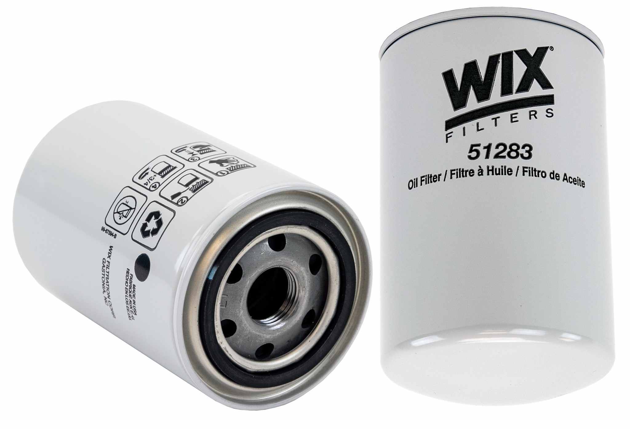 Wix Engine Oil Filter  top view frsport 51283