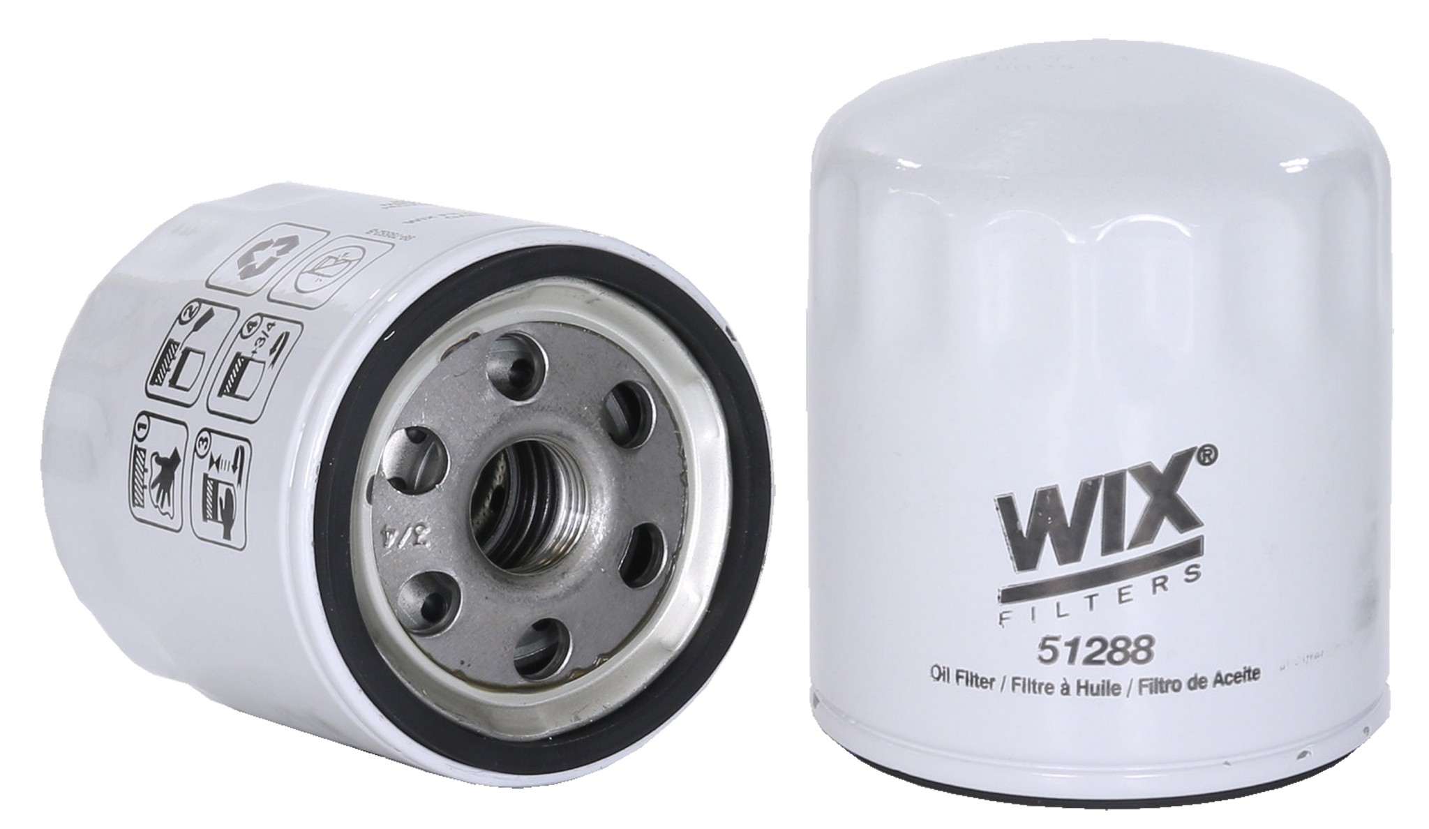 Wix Engine Oil Filter  top view frsport 51288