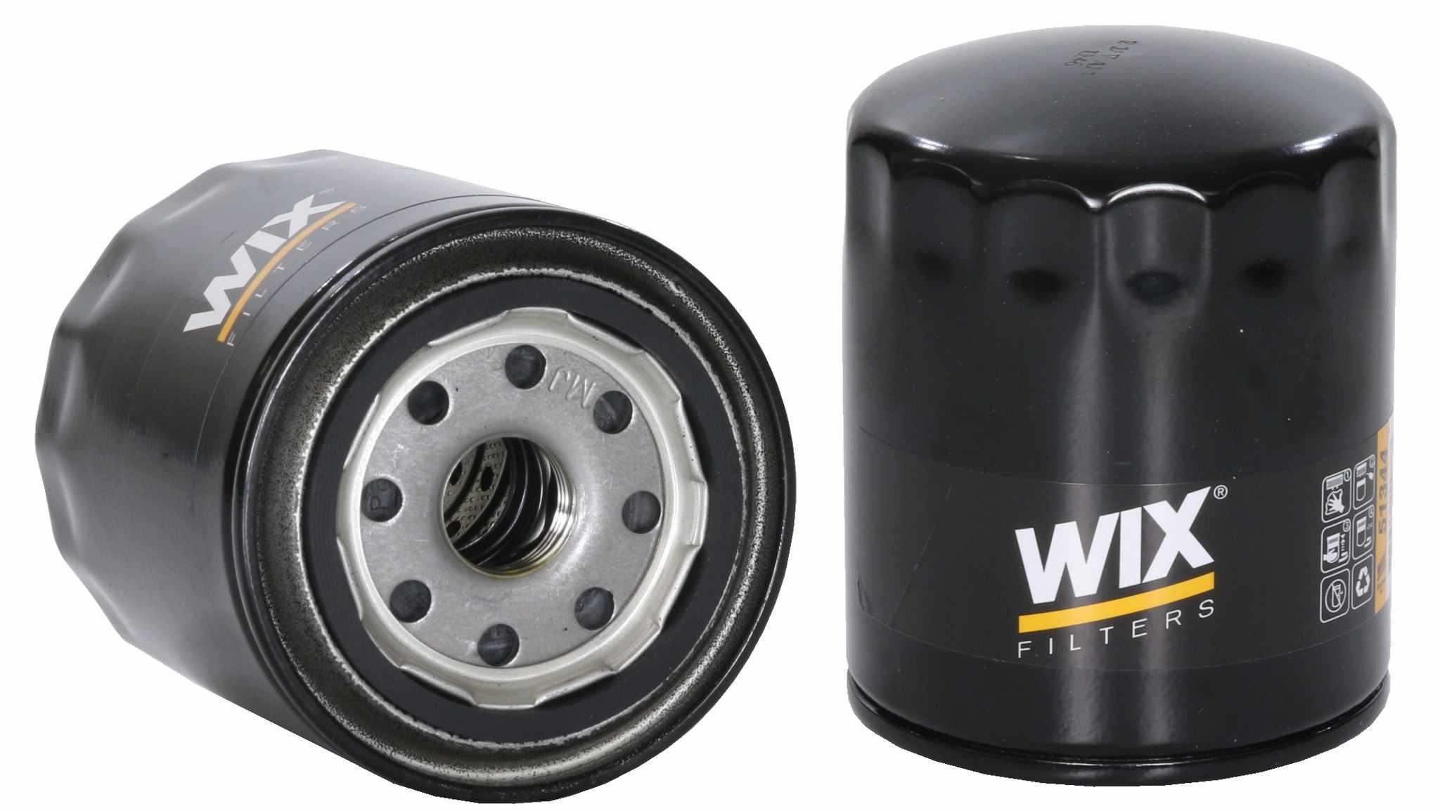 Wix Engine Oil Filter  top view frsport 51344