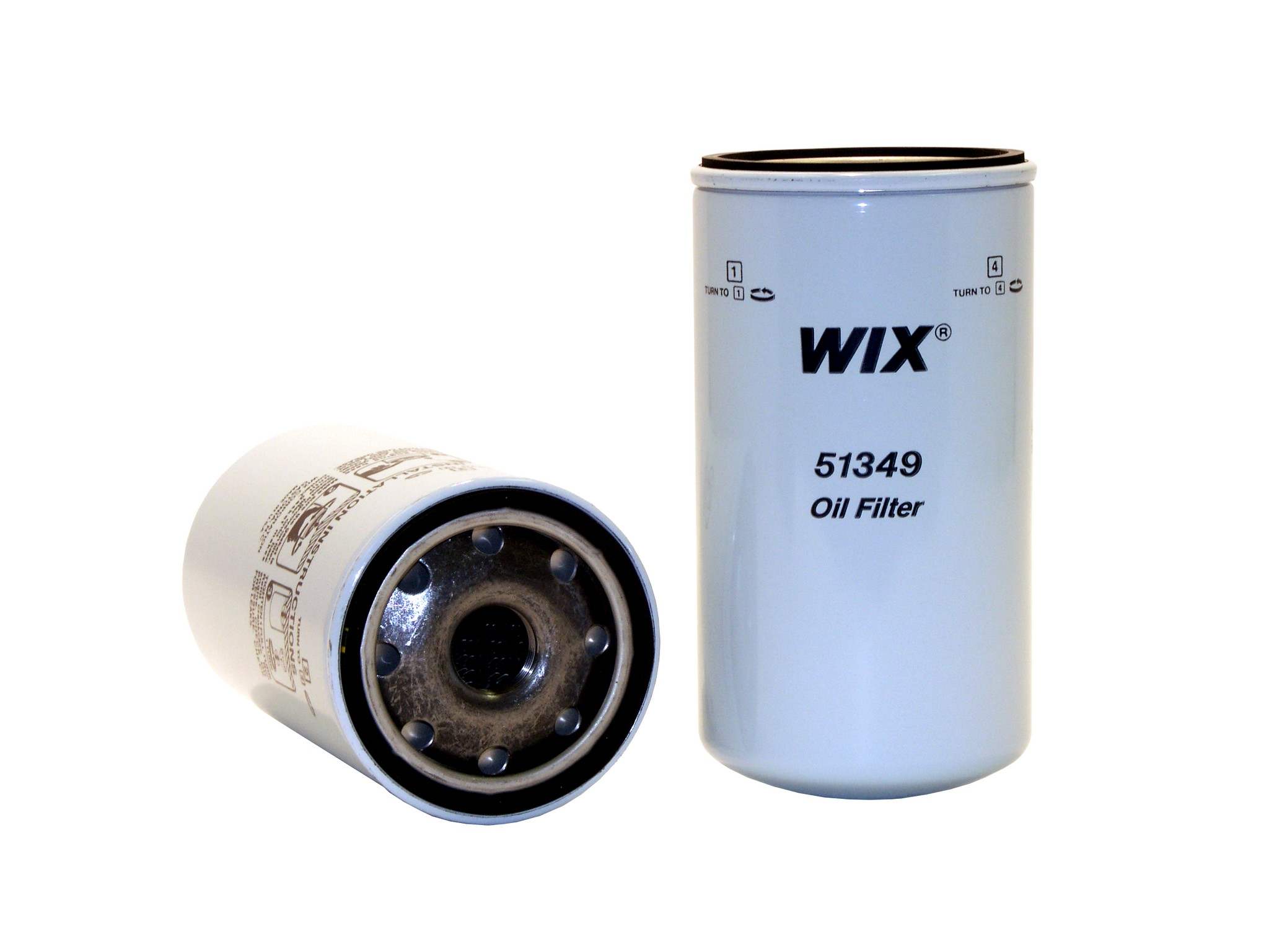 Wix Engine Oil Filter  top view frsport 51349