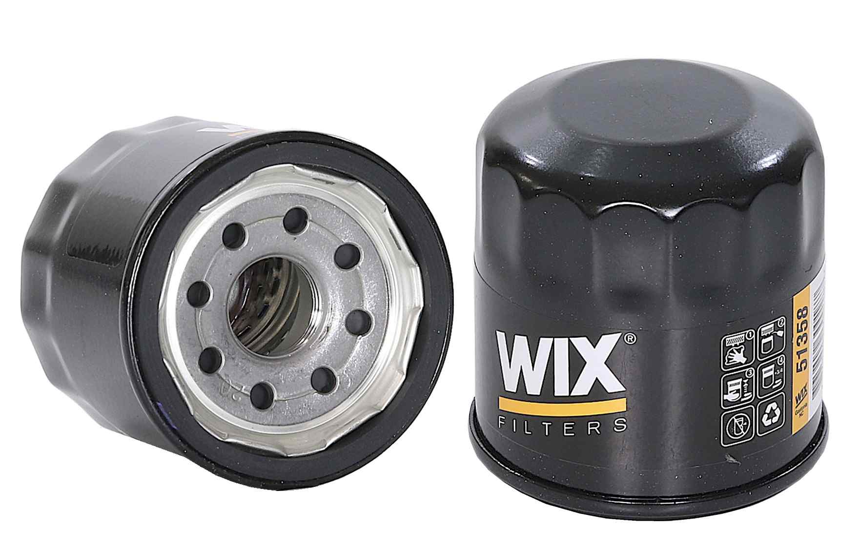 Wix Engine Oil Filter  top view frsport 51358