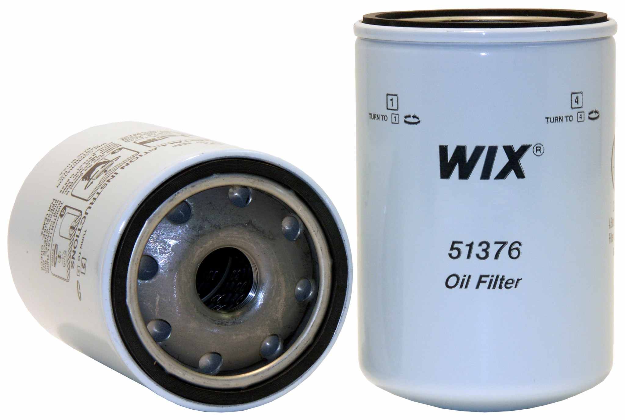 Wix Engine Oil Filter  top view frsport 51376