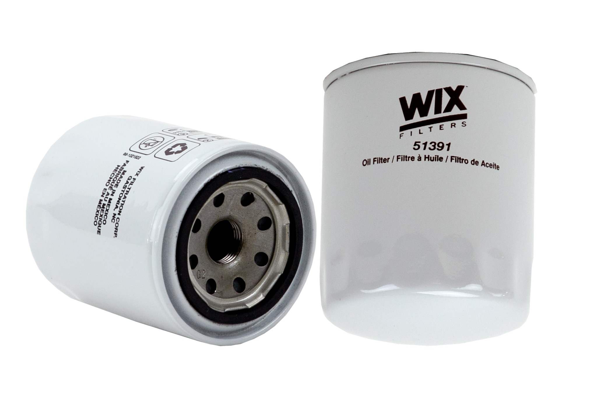 Wix Engine Oil Filter  top view frsport 51391