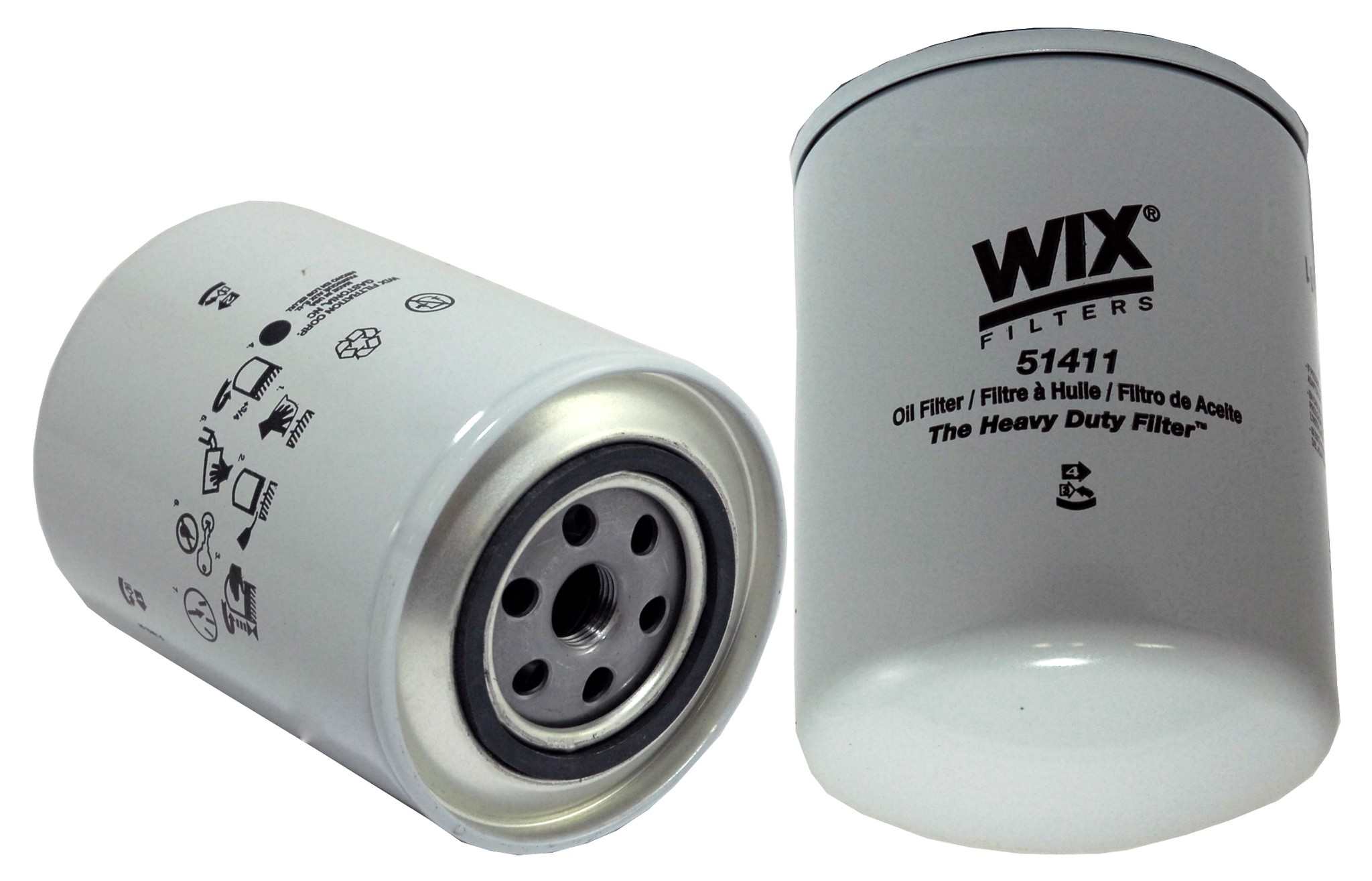 Wix Engine Oil Filter  top view frsport 51411