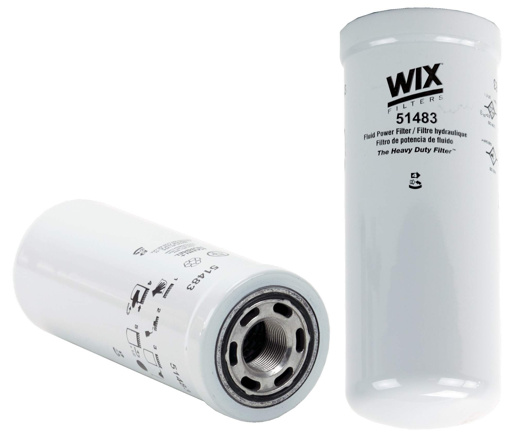 Wix Hydraulic Filter  top view frsport 51483