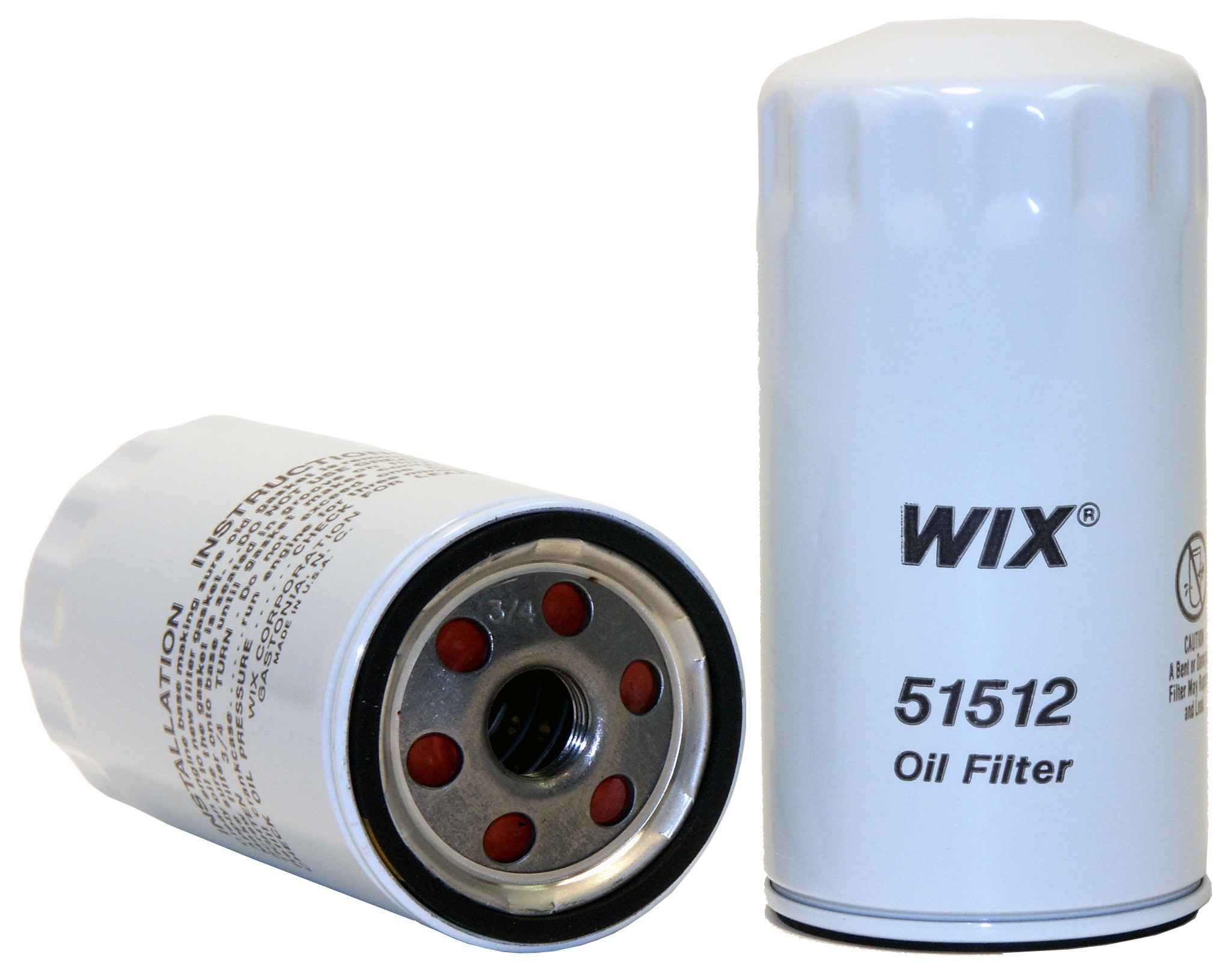 Wix Engine Oil Filter  top view frsport 51512