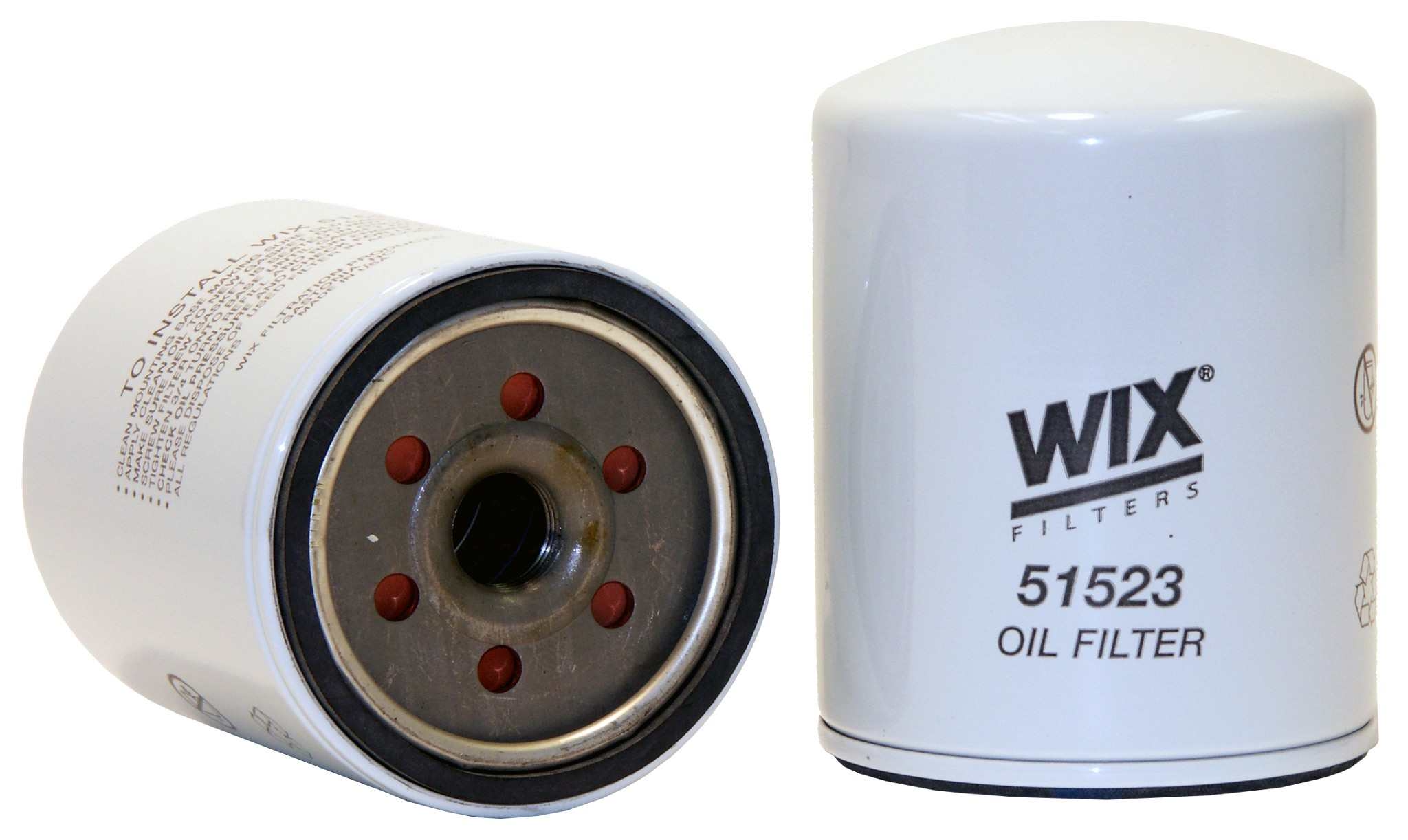 Wix Engine Oil Filter  top view frsport 51523