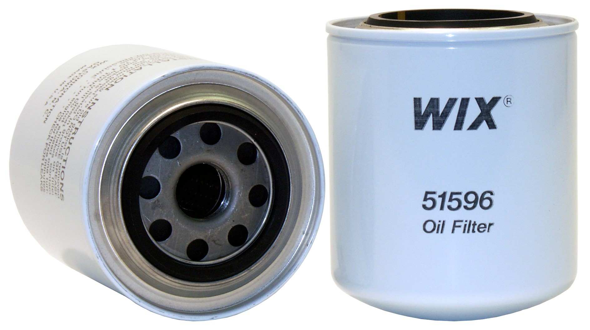 Wix Engine Oil Filter  top view frsport 51596