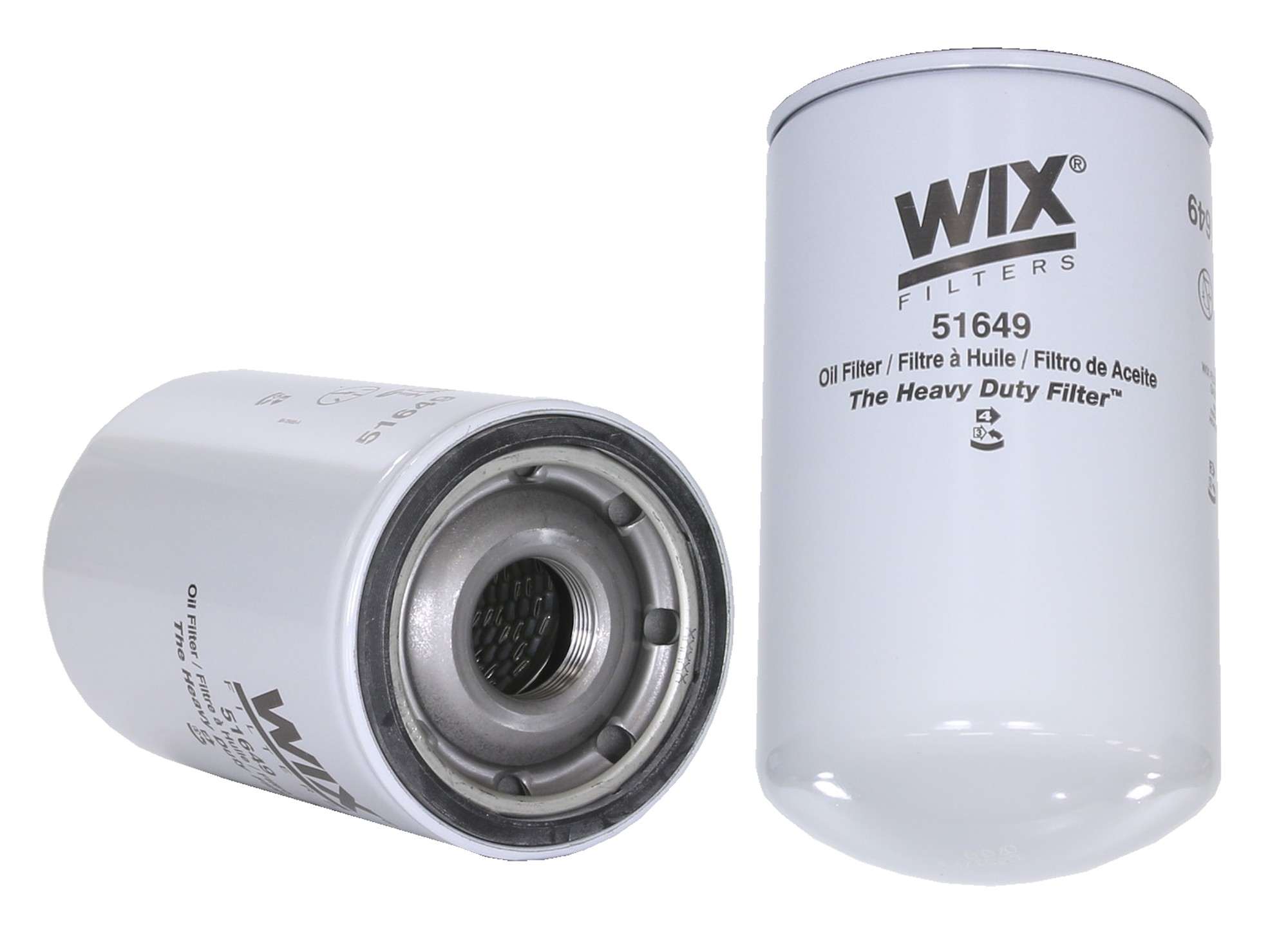 Wix Engine Oil Filter  top view frsport 51649