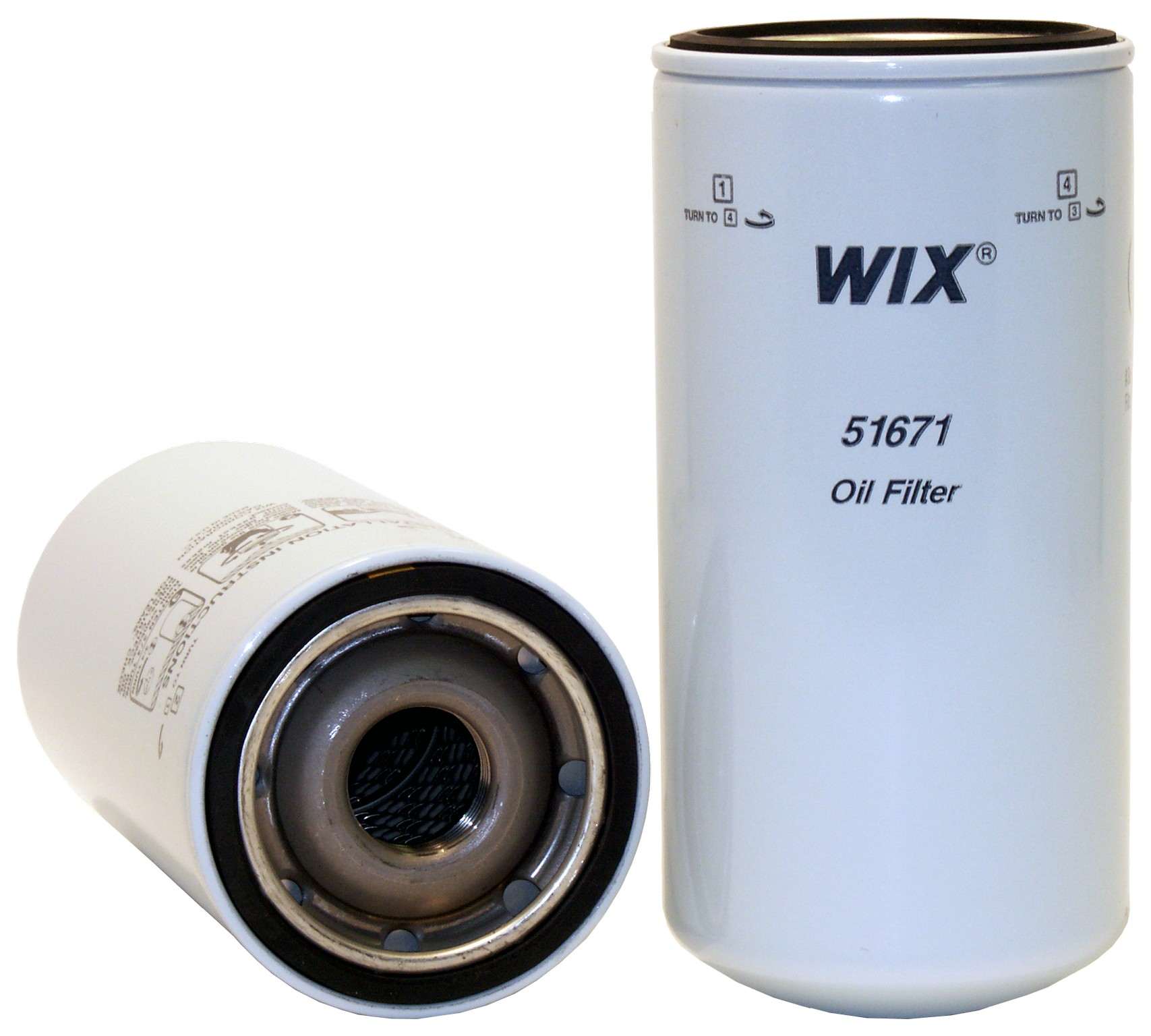 Wix Engine Oil Filter  top view frsport 51671