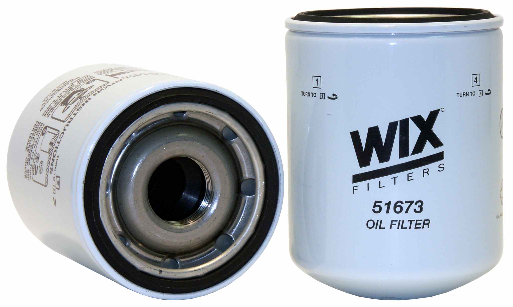 Wix Engine Oil Filter  top view frsport 51673