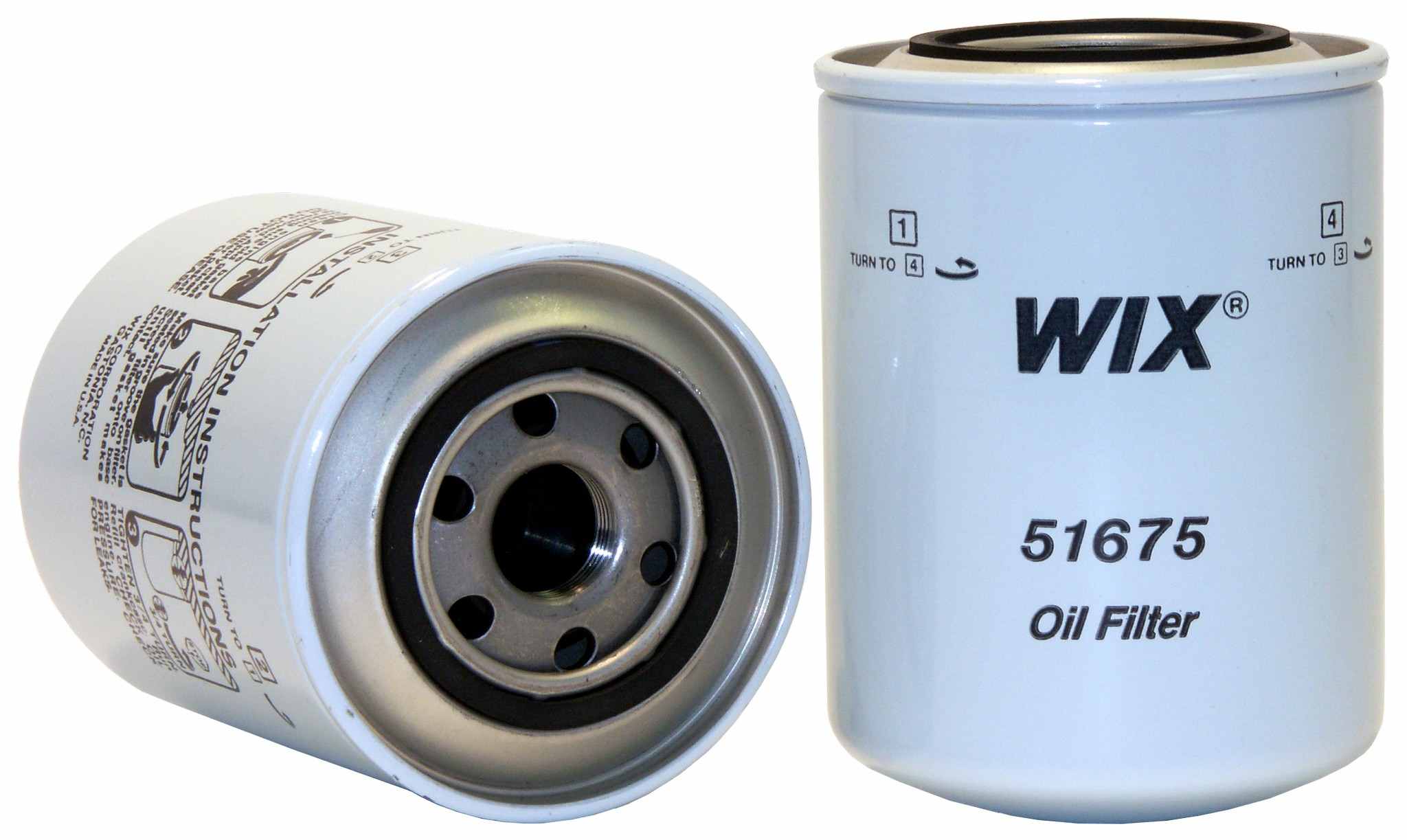 Wix Engine Oil Filter  top view frsport 51675