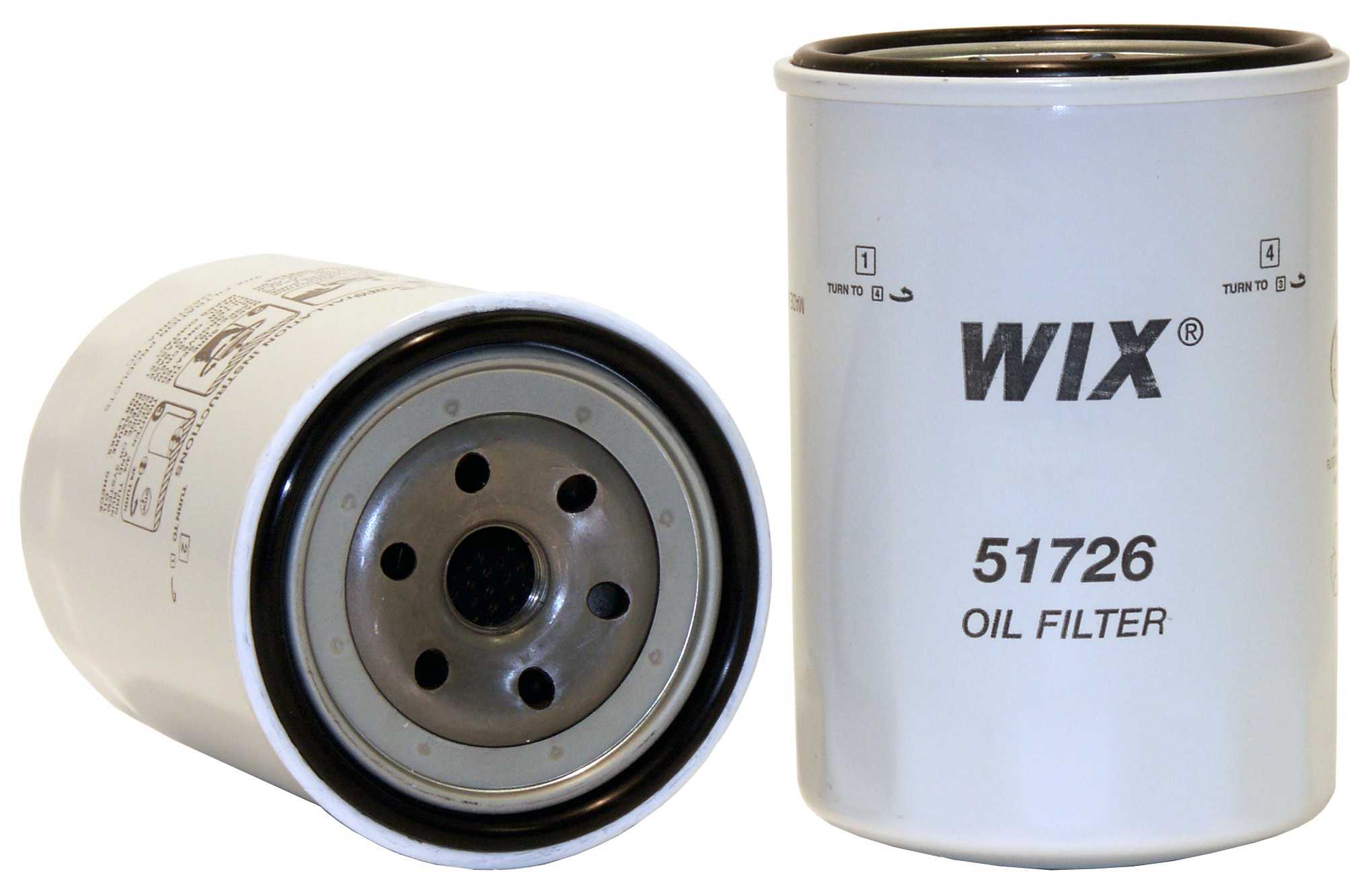 Wix Engine Oil Filter  top view frsport 51726