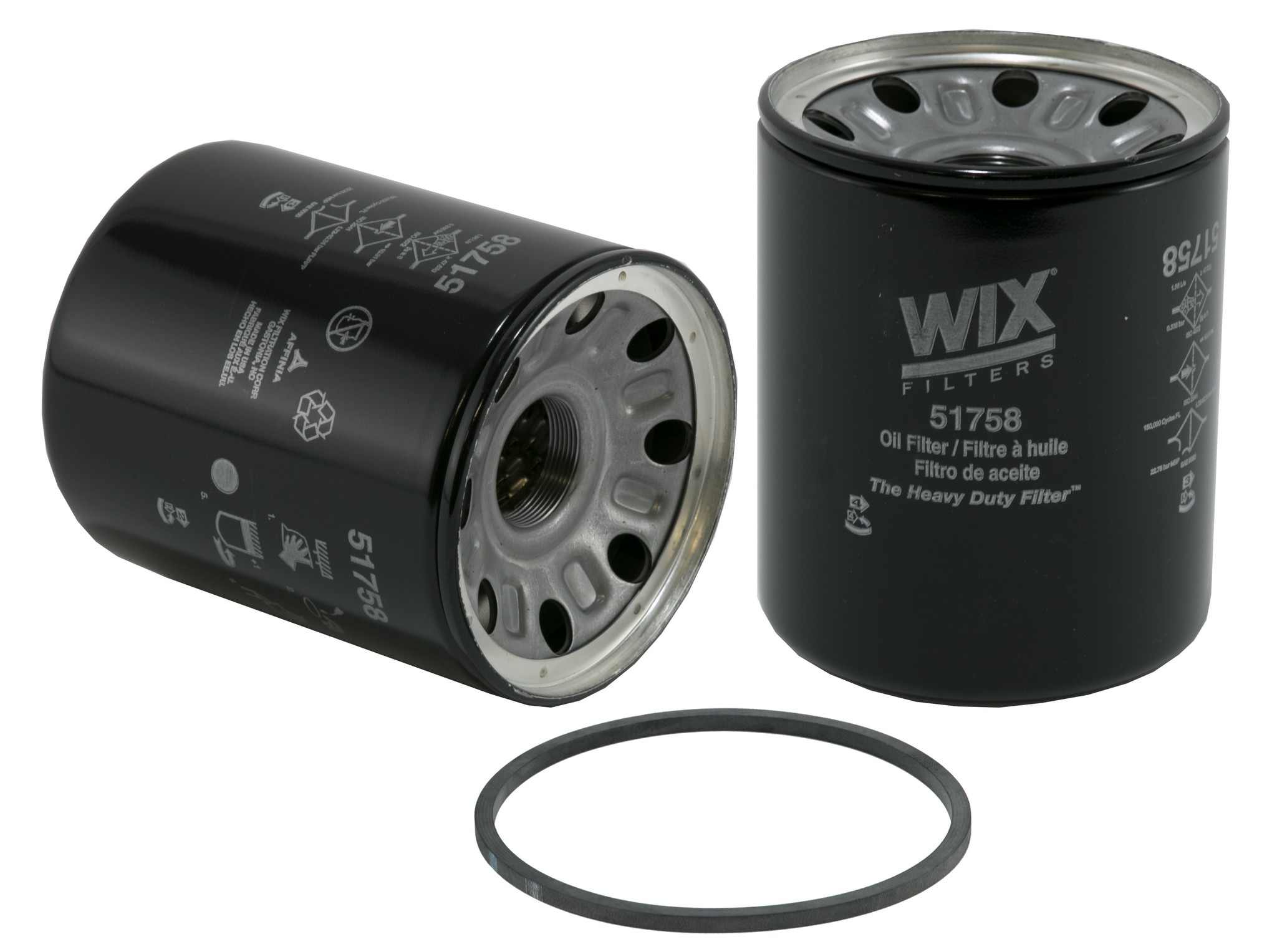 Wix Engine Oil Filter  top view frsport 51758