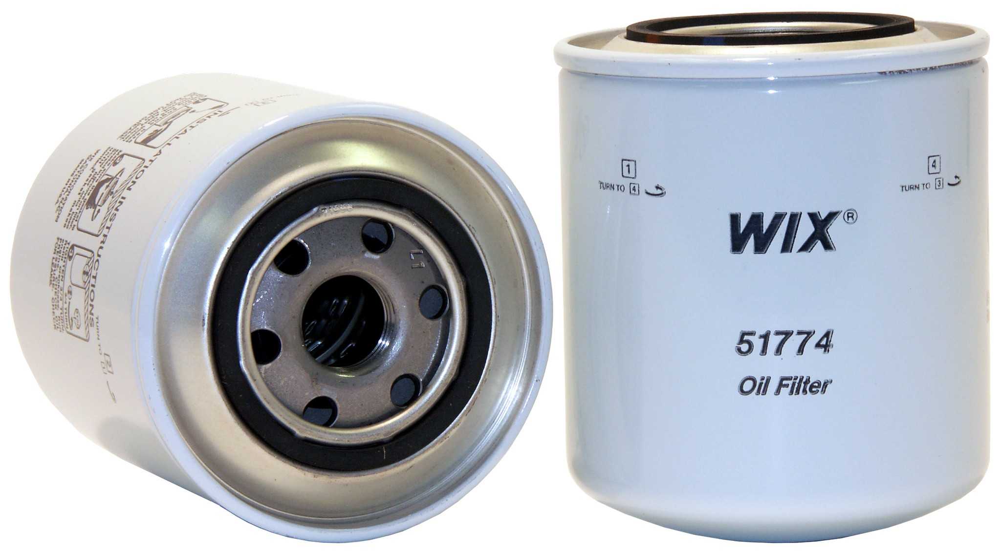 Wix Engine Oil Filter  top view frsport 51774