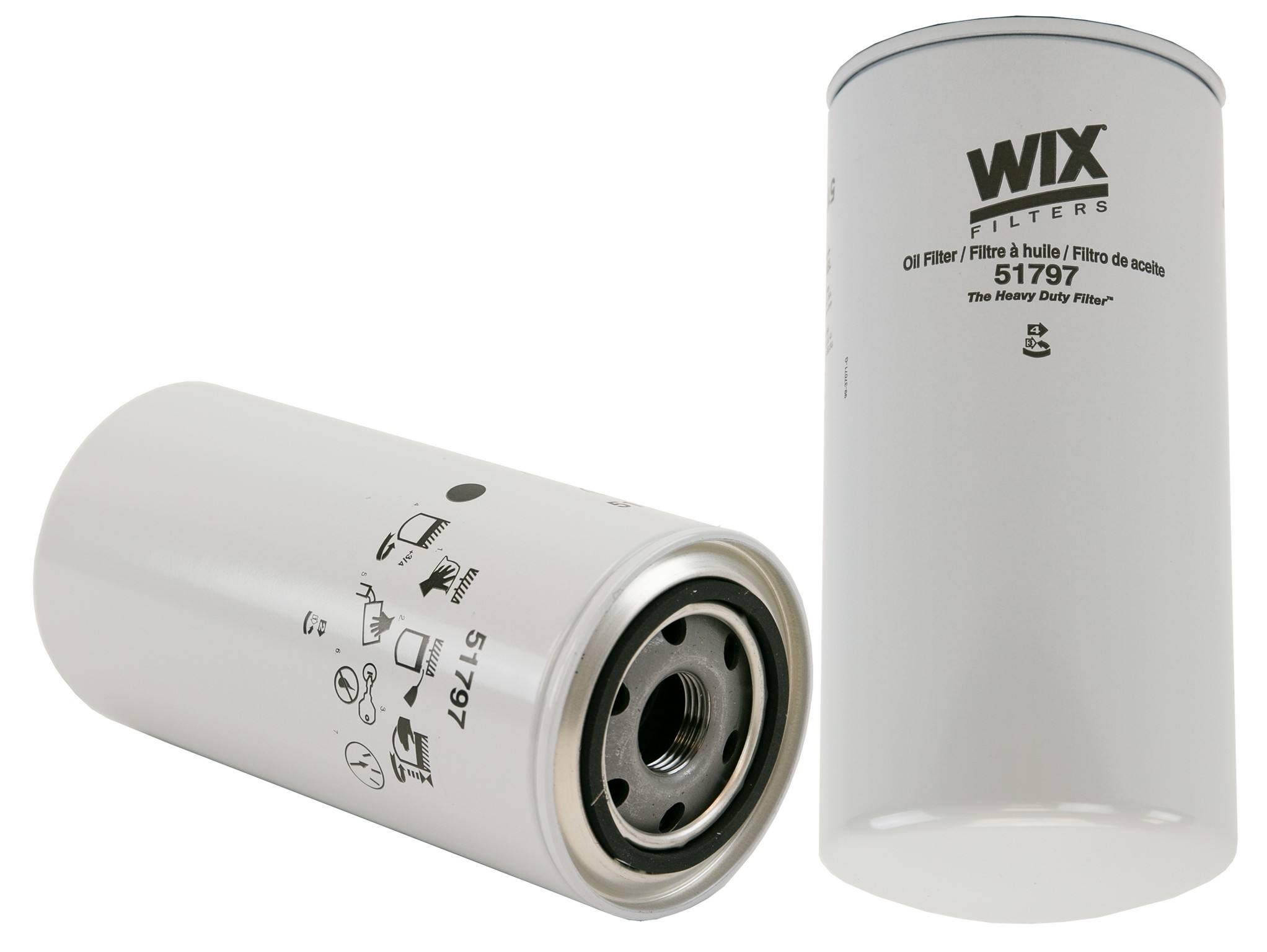 Wix Engine Oil Filter  top view frsport 51797