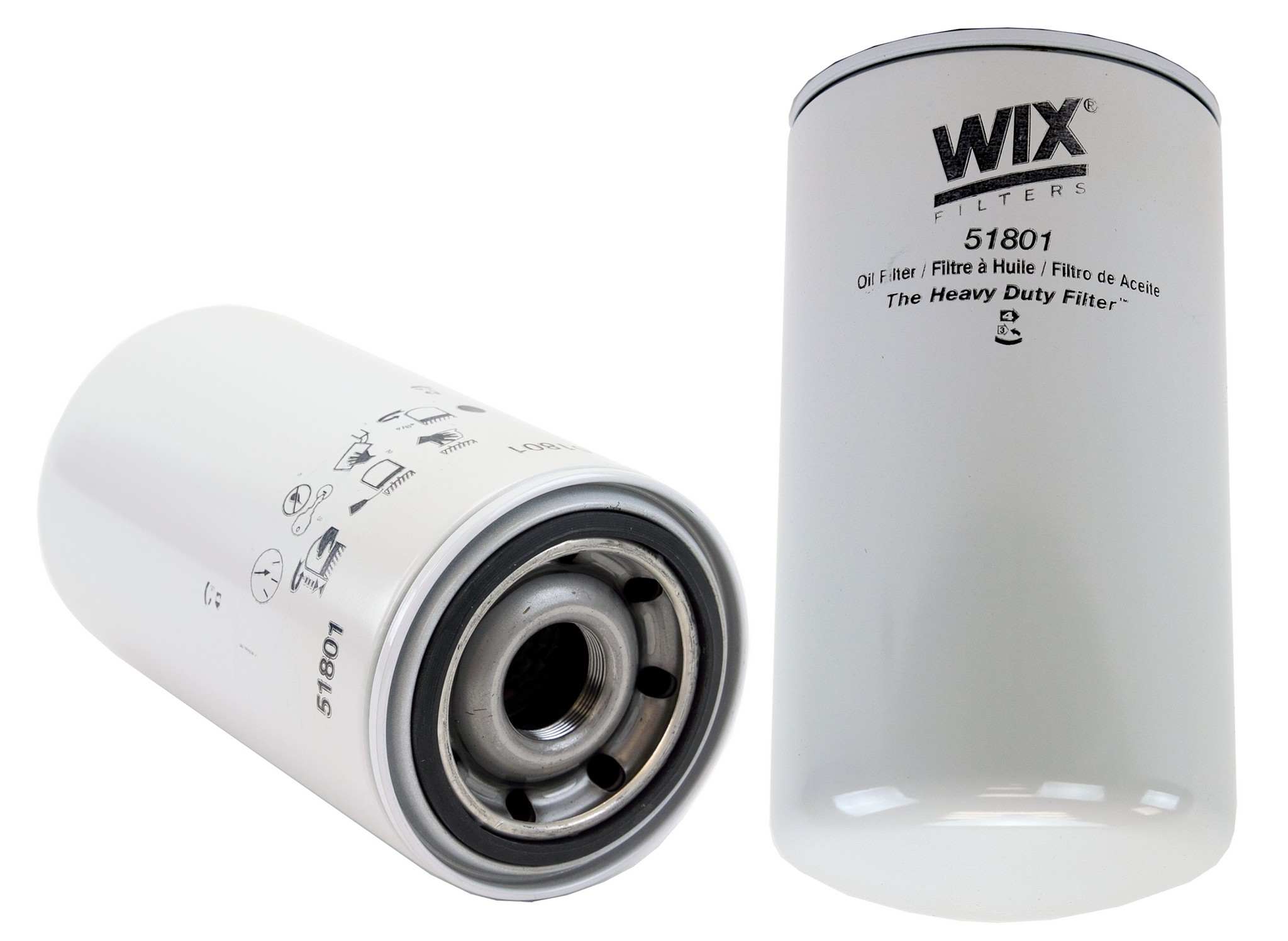 Wix Engine Oil Filter  top view frsport 51801