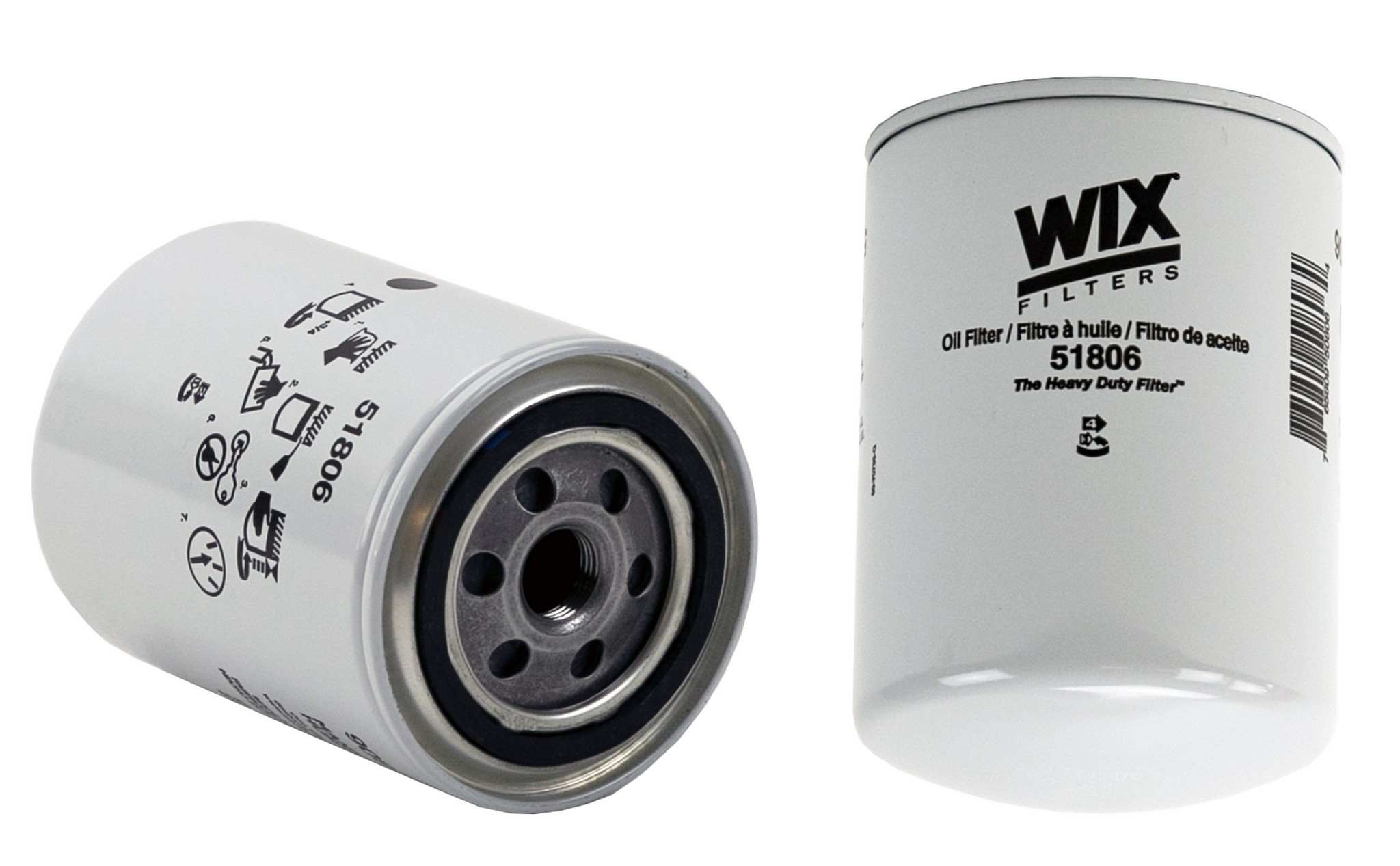 Wix Engine Oil Filter  top view frsport 51806