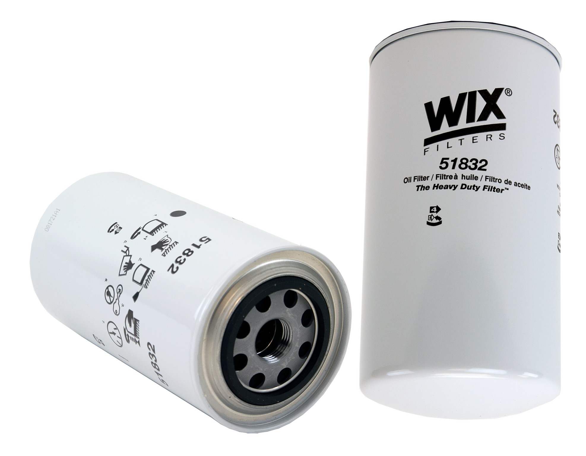 Wix Engine Oil Filter  top view frsport 51832