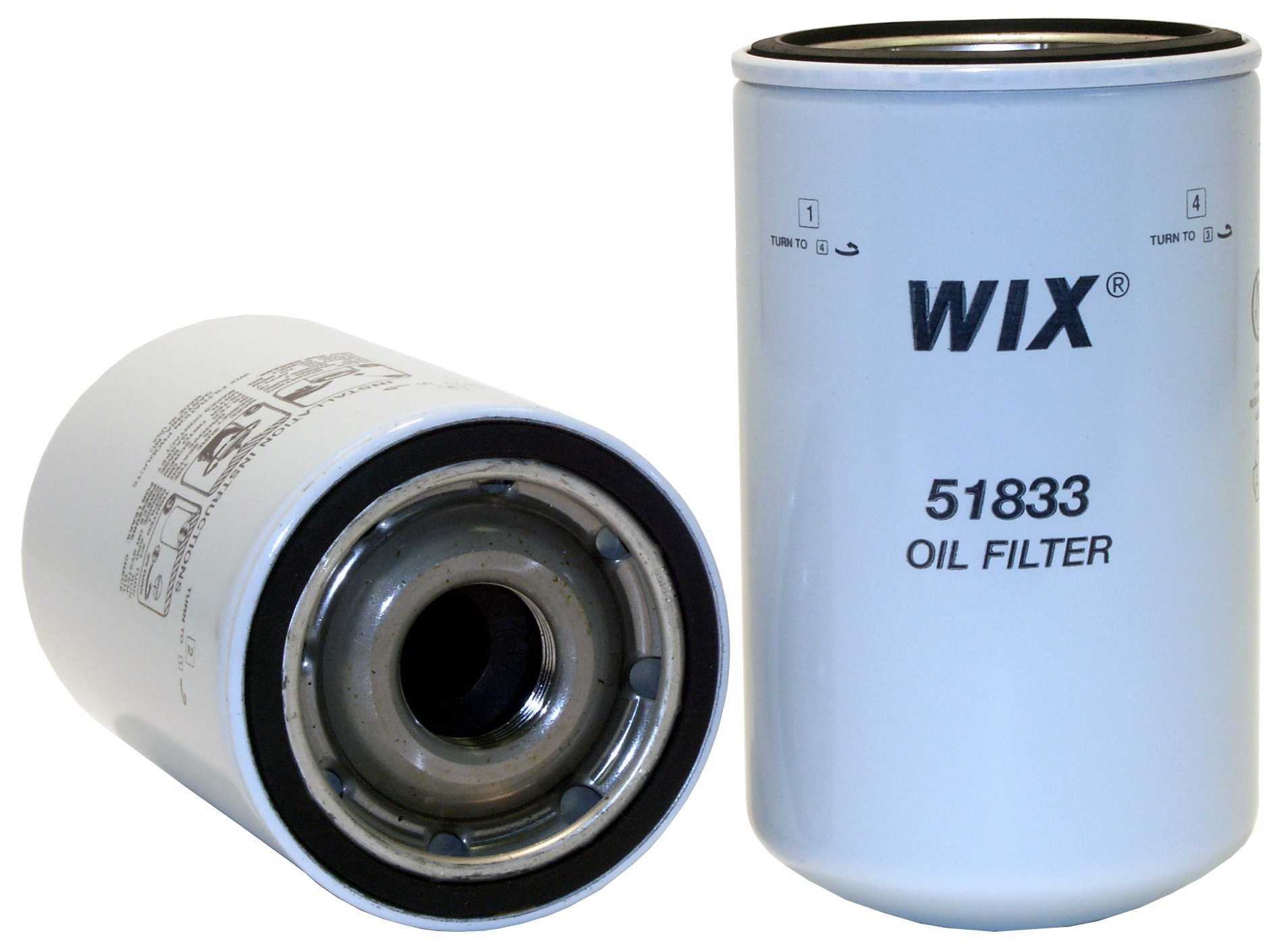 Wix Engine Oil Filter  top view frsport 51833