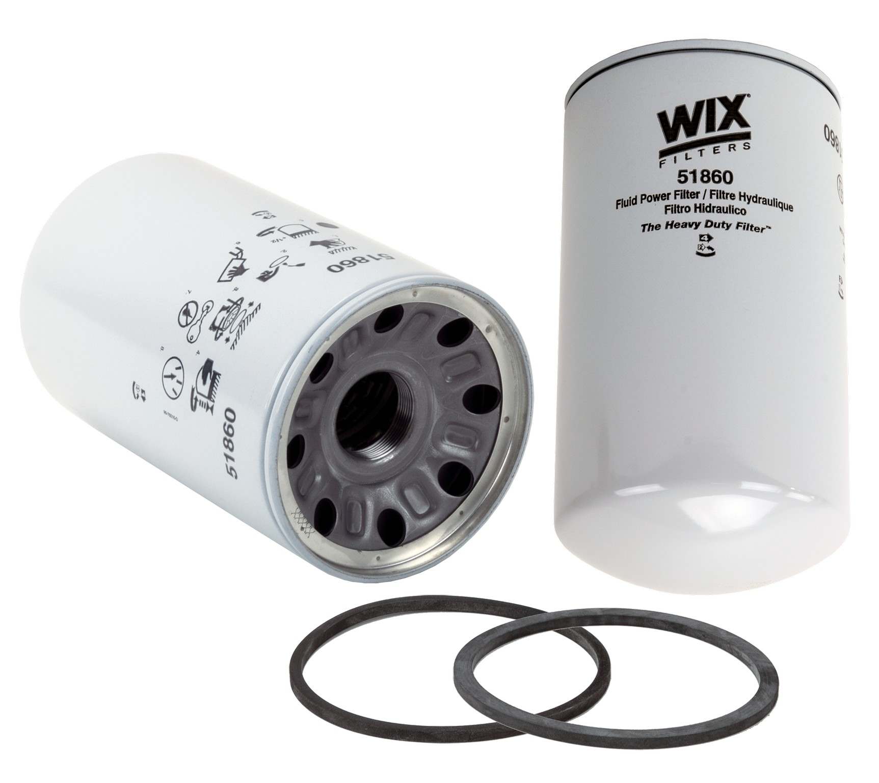 Wix Hydraulic Filter  top view frsport 51860