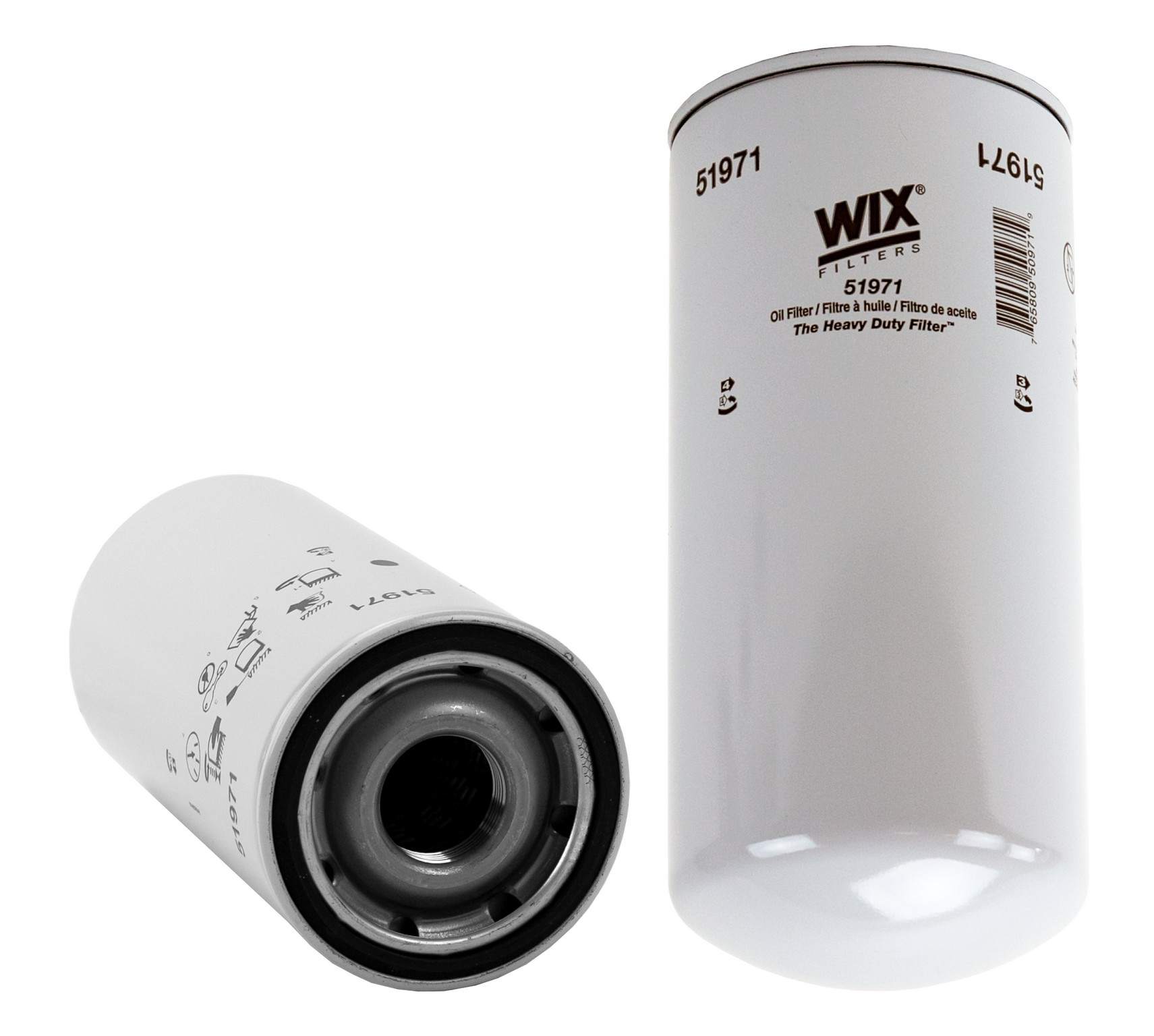 Wix Engine Oil Filter  top view frsport 51971