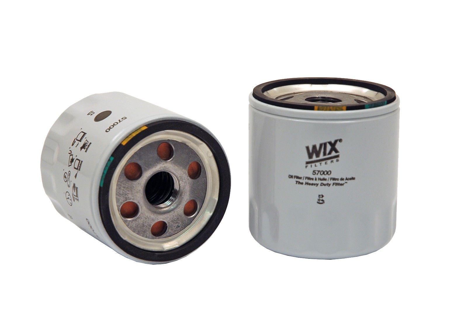 Wix Engine Oil Filter  top view frsport 57000