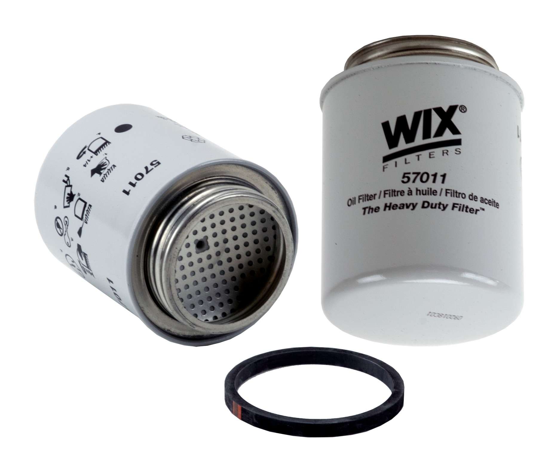 Wix Engine Oil Filter  top view frsport 57011