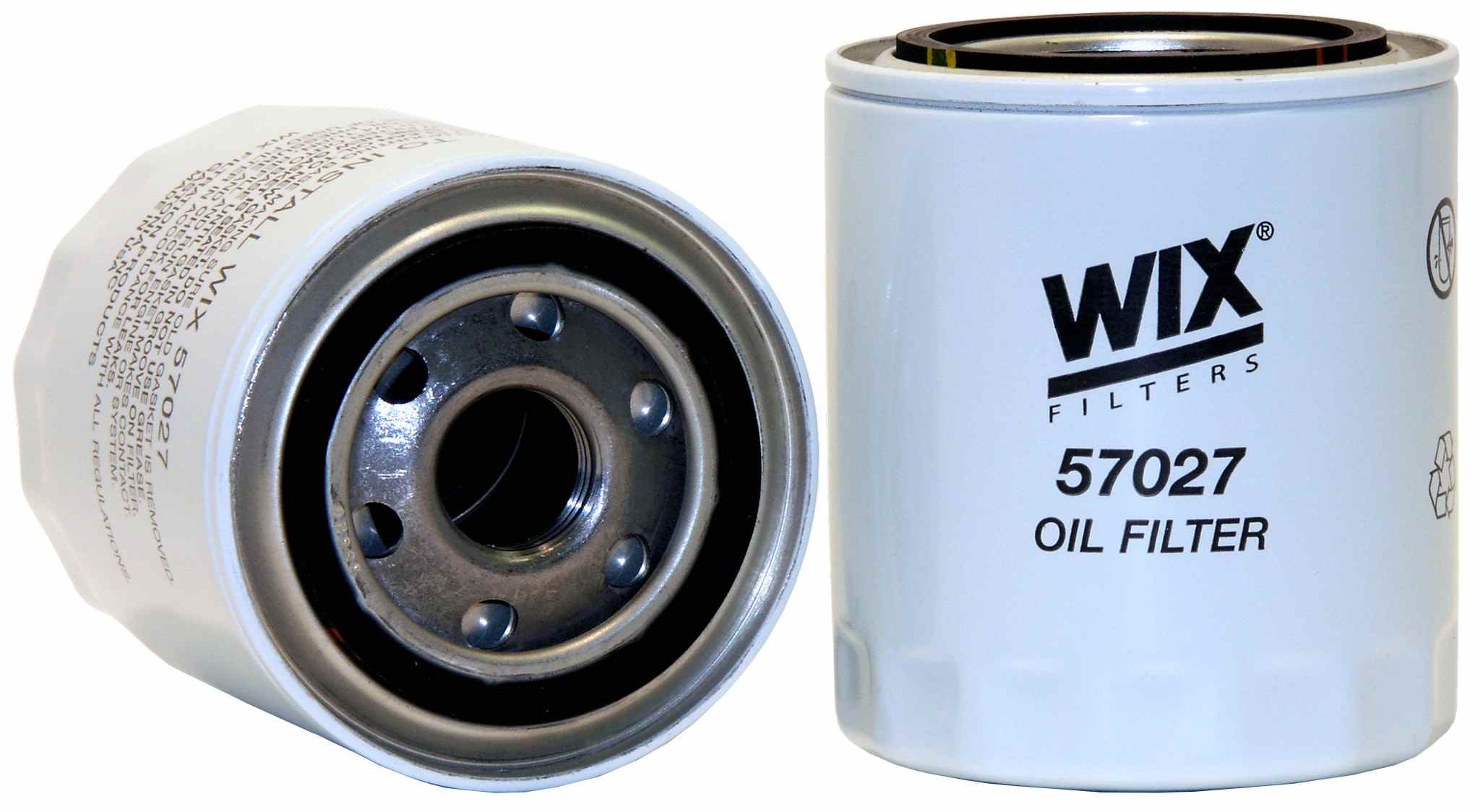 Wix Engine Oil Filter  top view frsport 57027