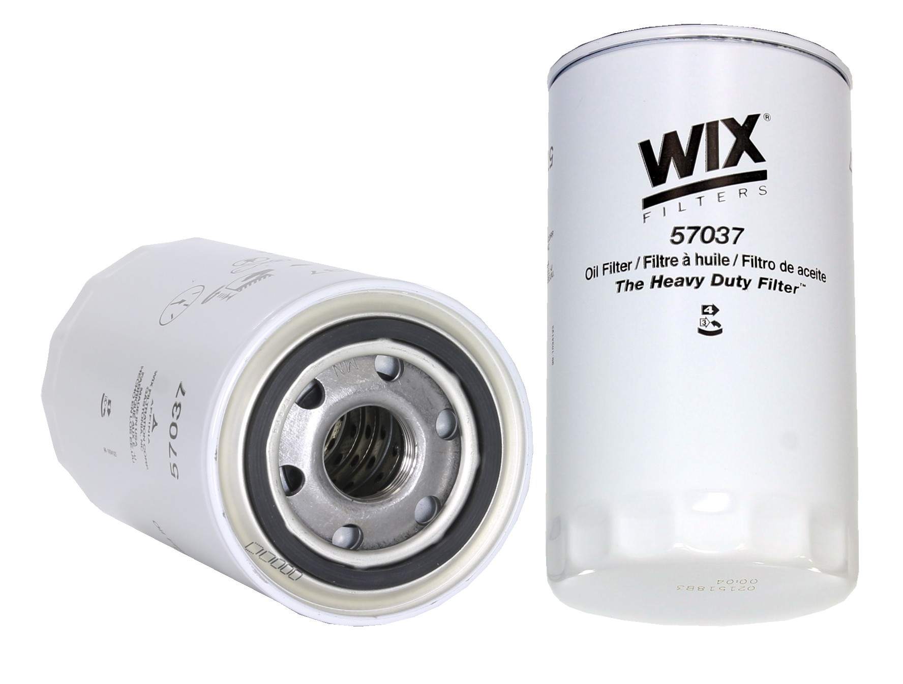 Wix Engine Oil Filter  top view frsport 57037