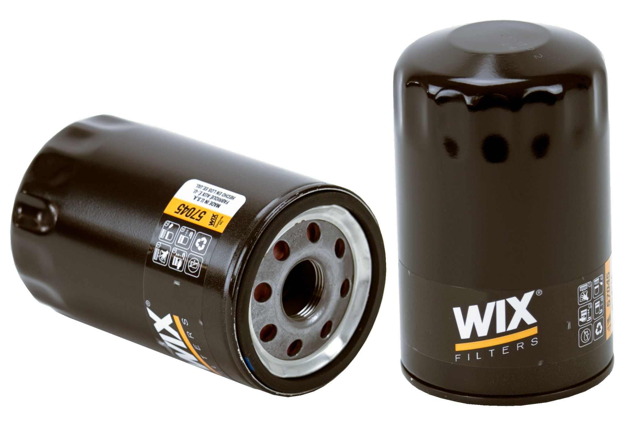 Wix Engine Oil Filter  top view frsport 57045