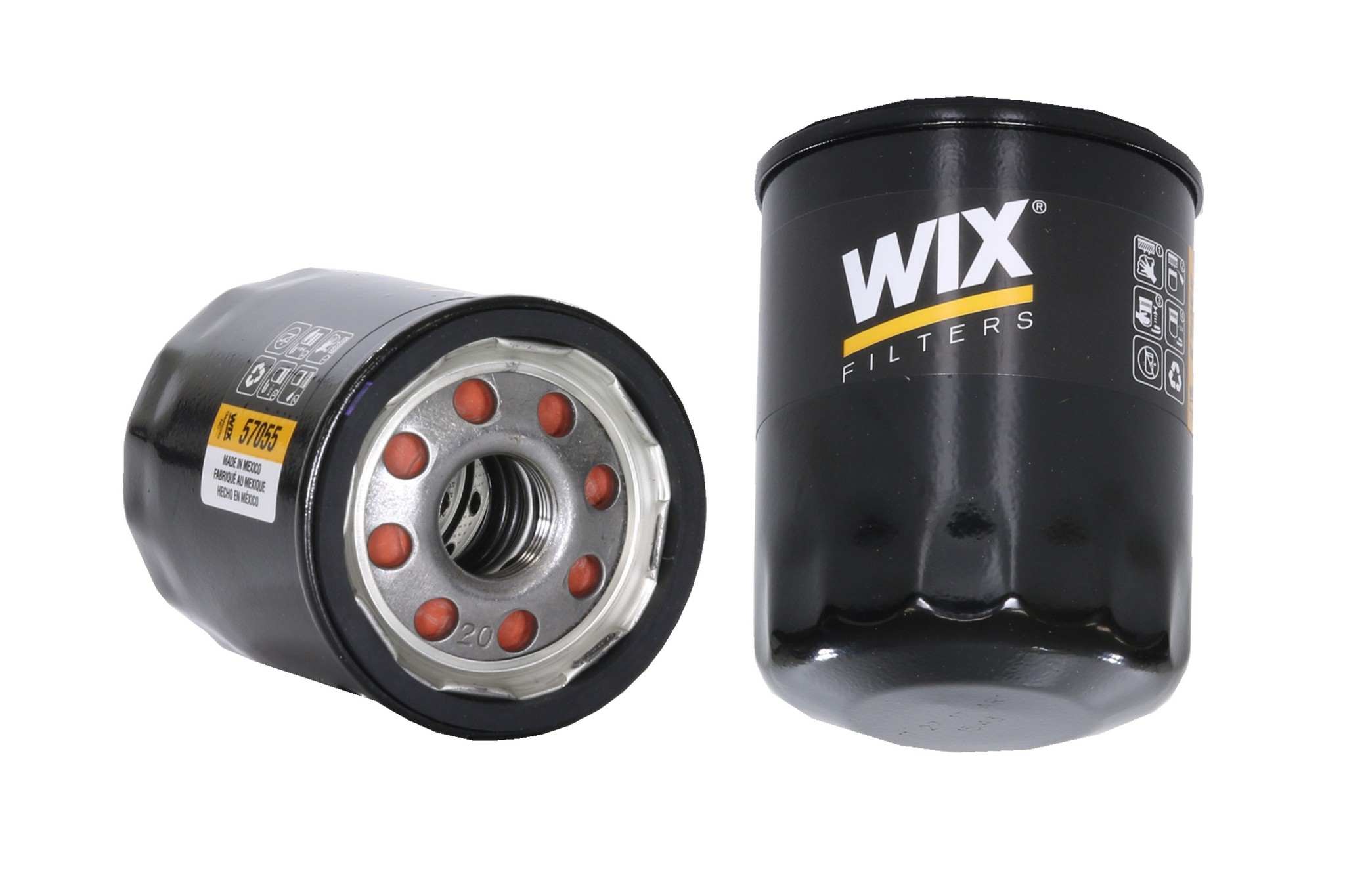 Wix Engine Oil Filter  top view frsport 57055