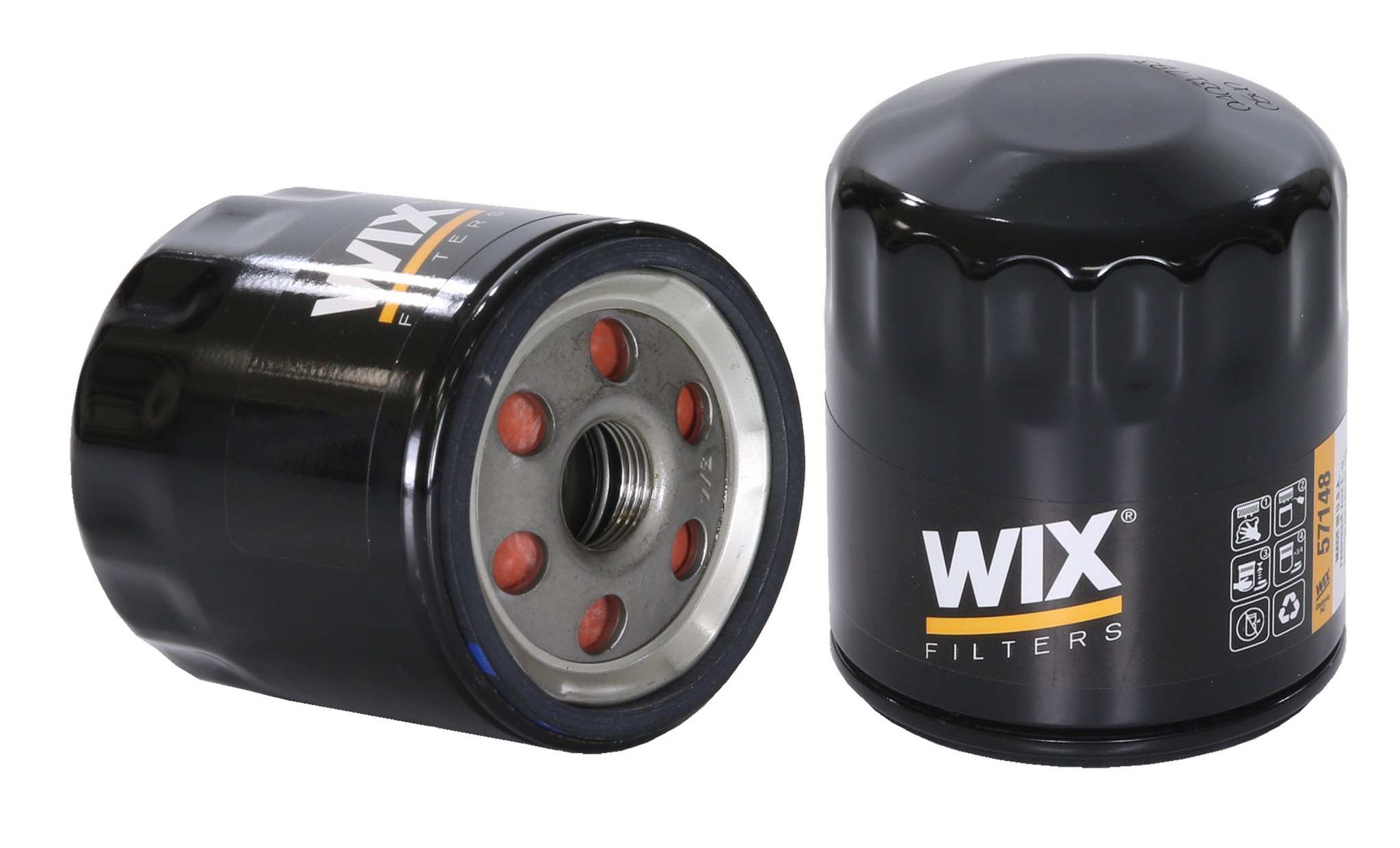 Wix Engine Oil Filter  top view frsport 57148