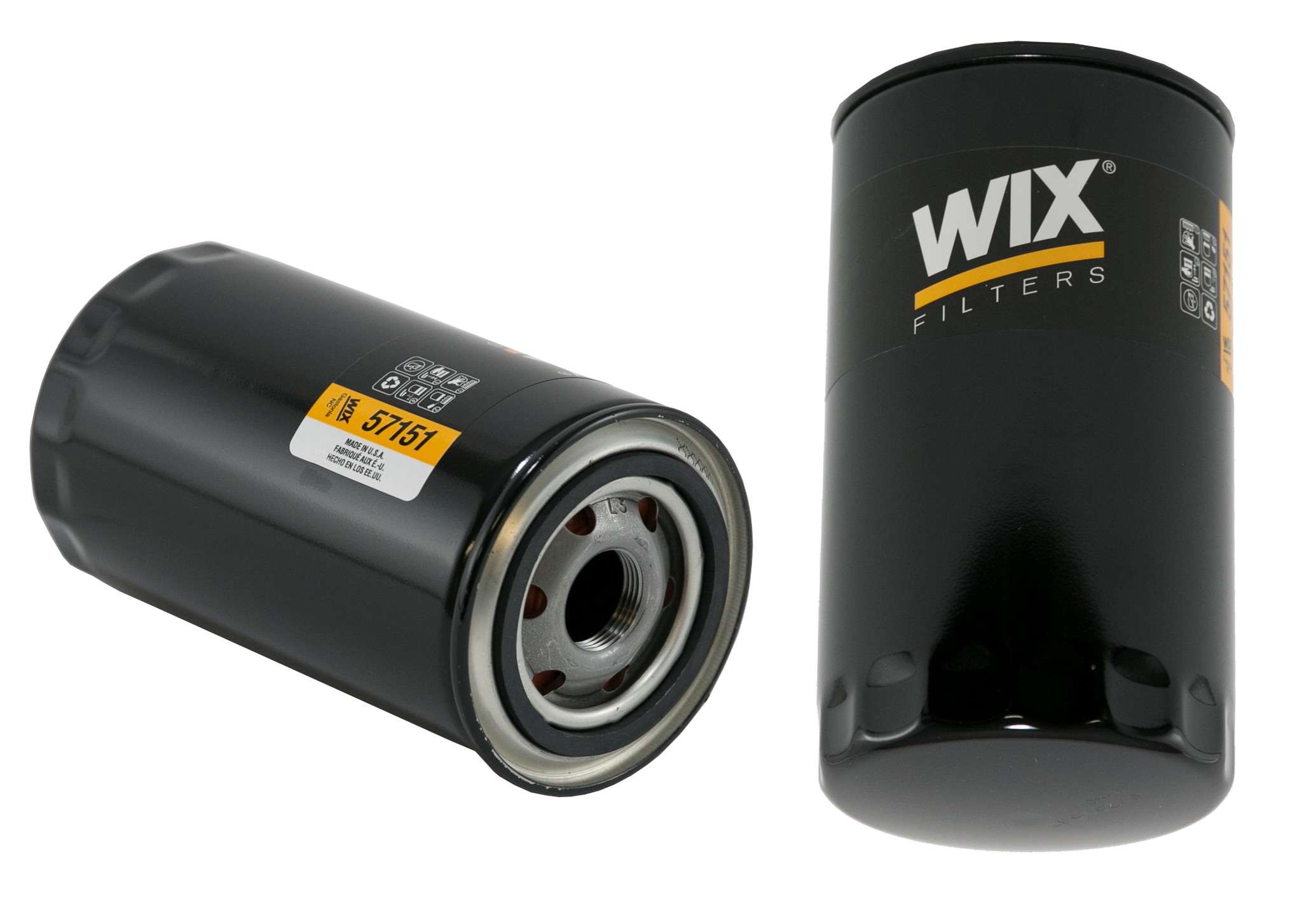 Wix Engine Oil Filter  top view frsport 57151